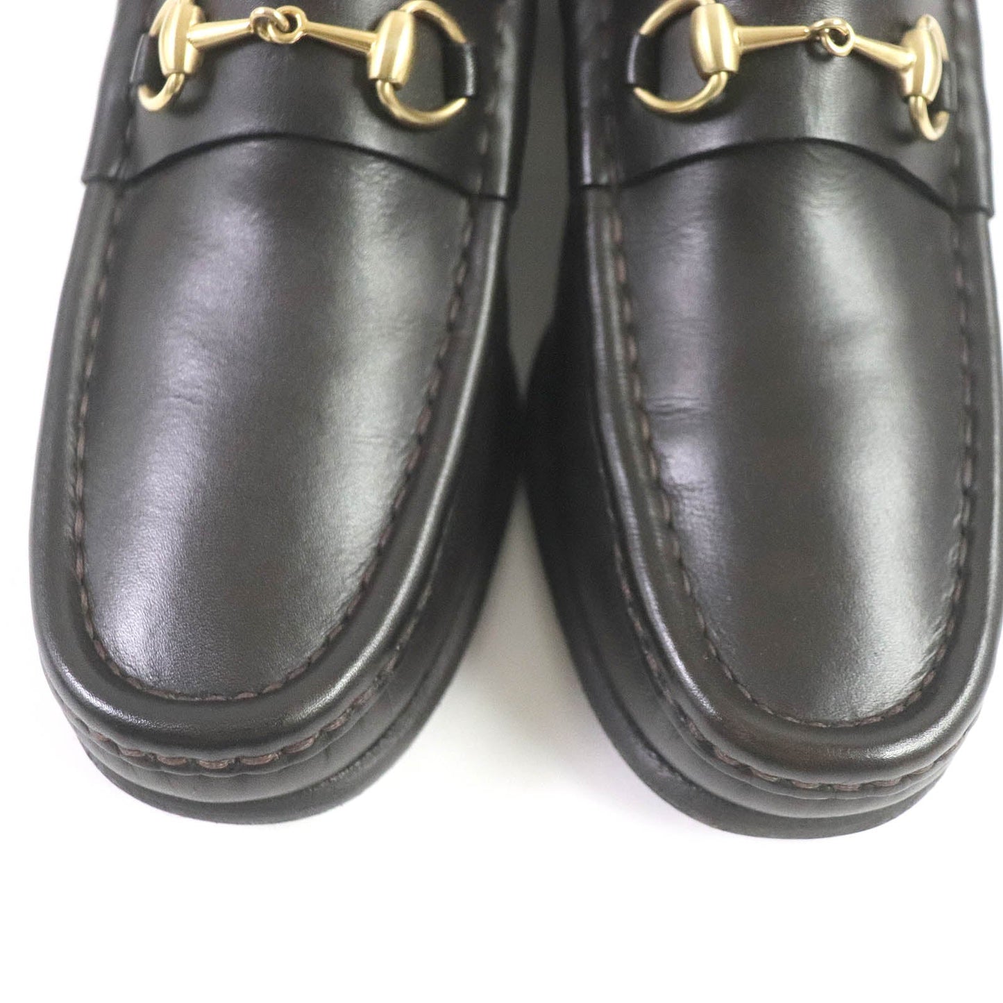 GUCCI loafers 110 0009/2 leather Dark brown 36 C