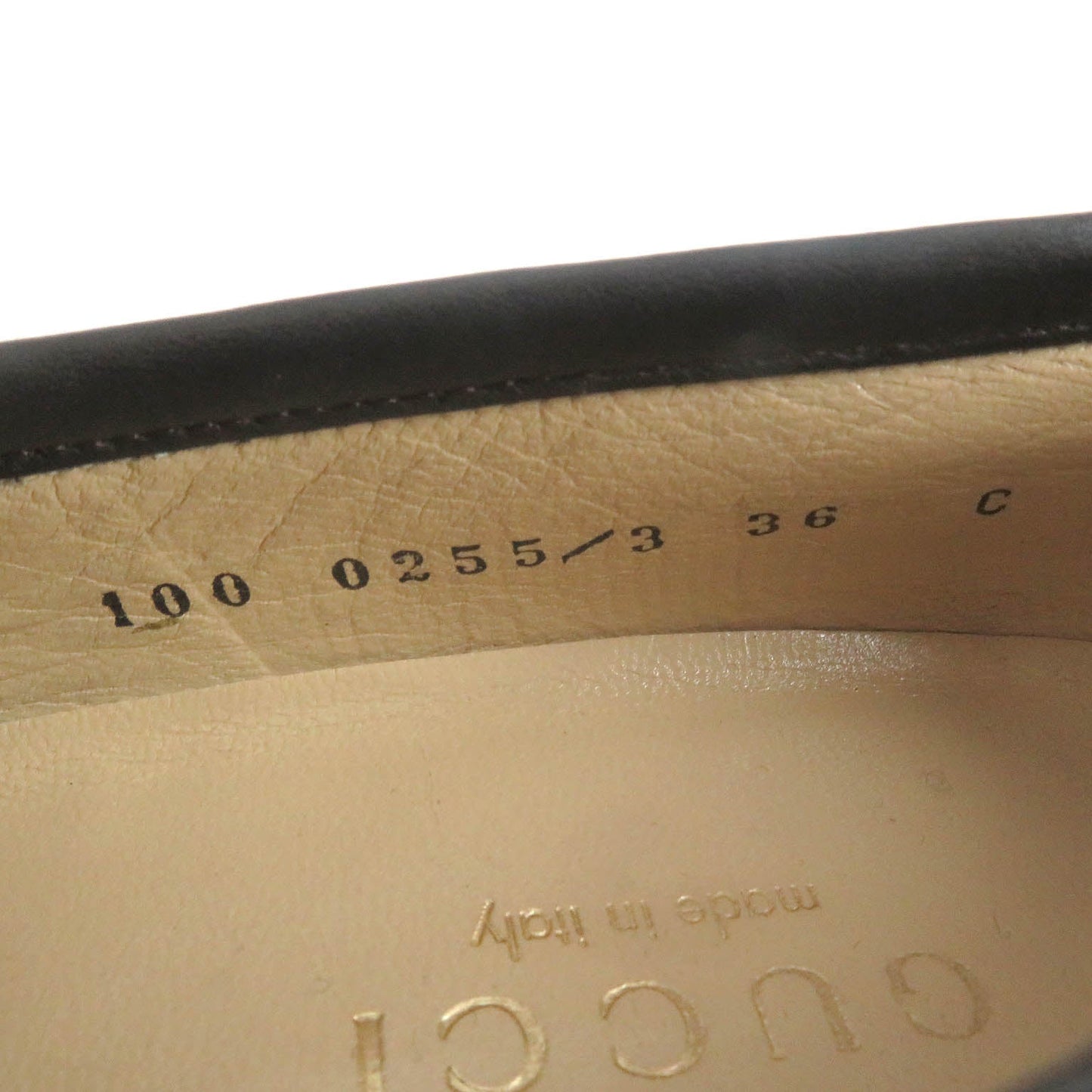 GUCCI loafers 110 0009/2 leather Dark brown 36 C