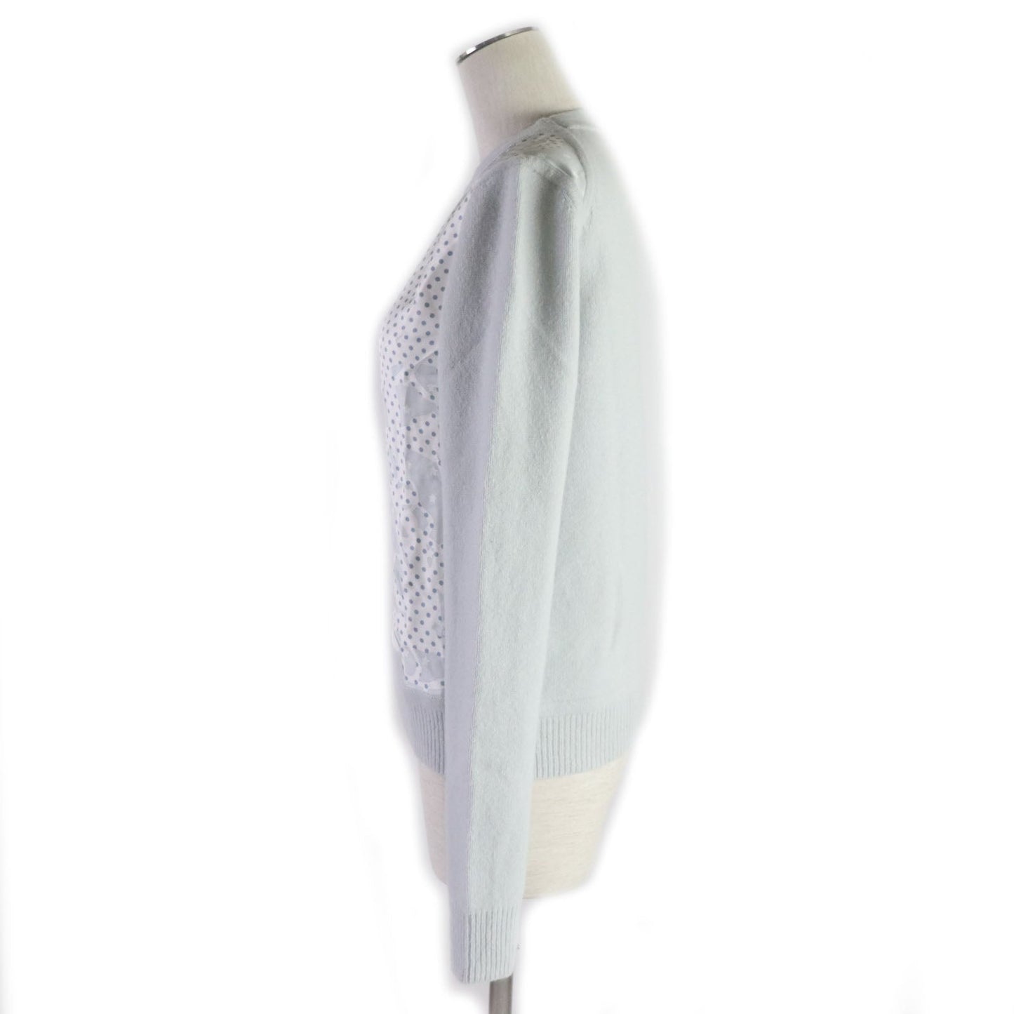 HERMES knit silk Ice blue Brides de Gala 34