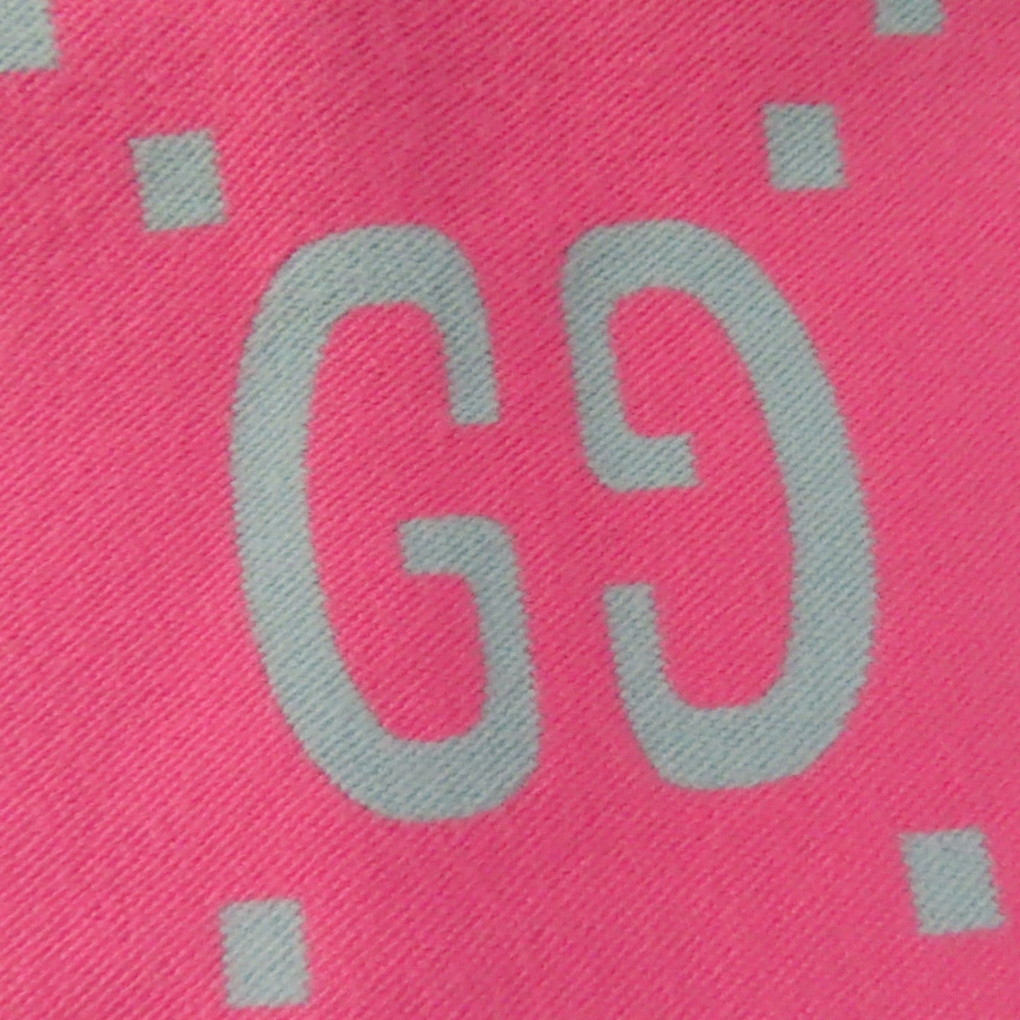 GUCCI Scarf 505395 Main: 91% wool, Main: 9% silk Pink light blue Women Used