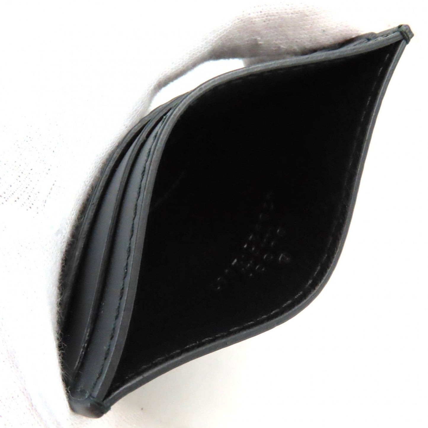 GUCCI Card Case 473927 leather black