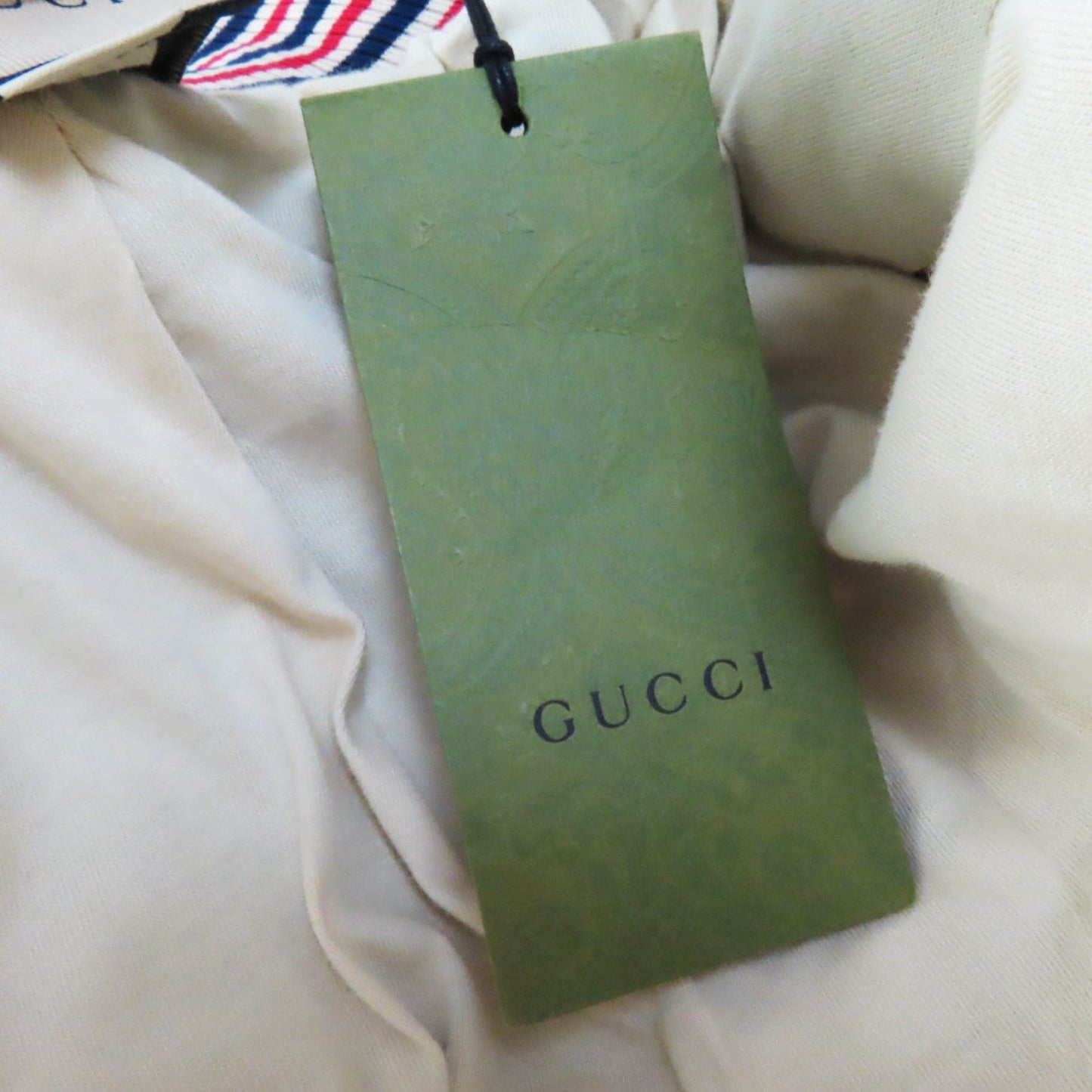 GUCCI 655196 Outer: 55% polyester, Outer: 45% cotton, Lining: 100% cotton, Part: 100% polyester, Trimming: 93% polyester, 5% nylon, 2% polyurethane, Trimming 2: 100% nylon Multi Interlocking G print jersey jacket Women M Used