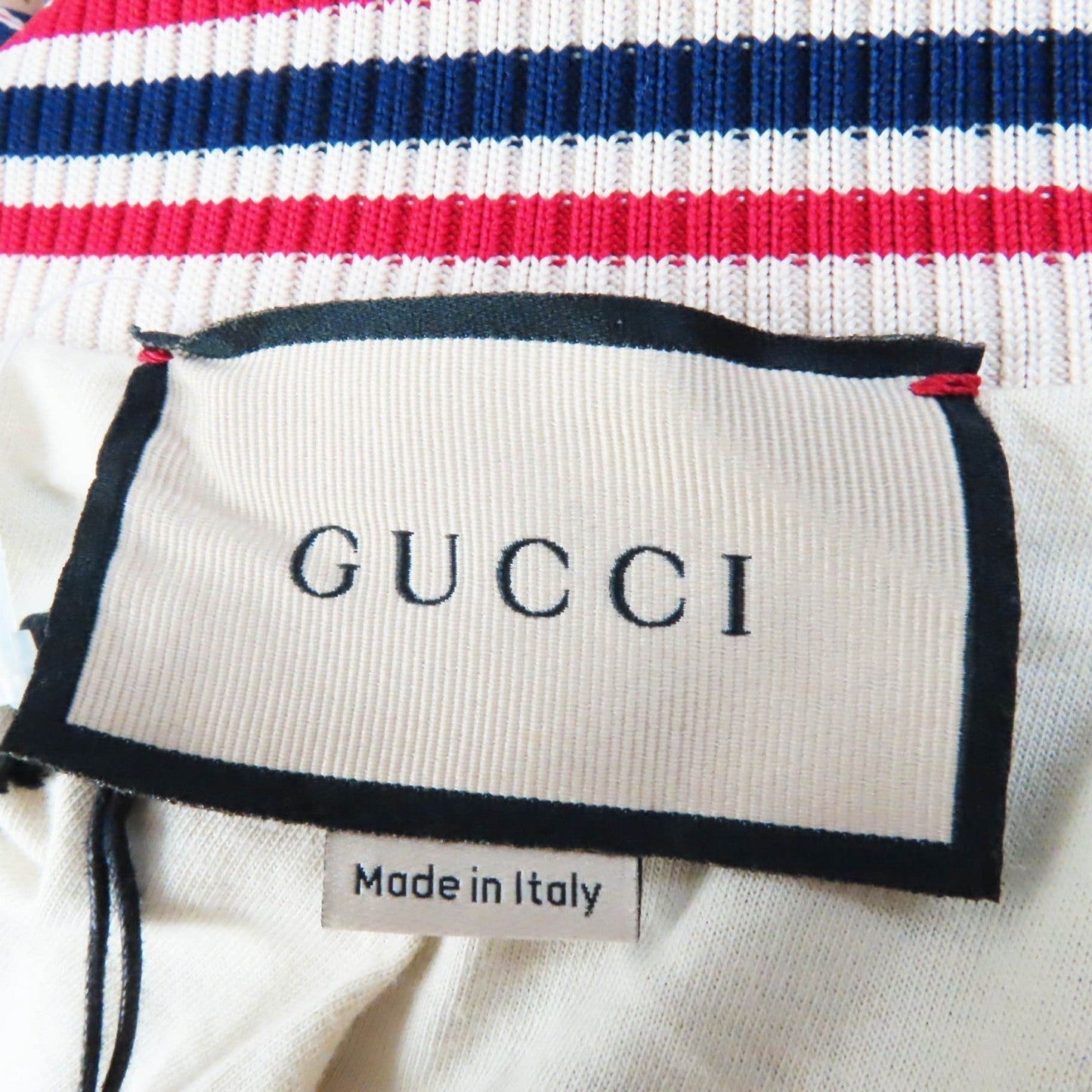 GUCCI 655196 Outer: 55% polyester, Outer: 45% cotton, Lining: 100% cotton, Part: 100% polyester, Trimming: 93% polyester, 5% nylon, 2% polyurethane, Trimming 2: 100% nylon Multi Interlocking G print jersey jacket Women M Used