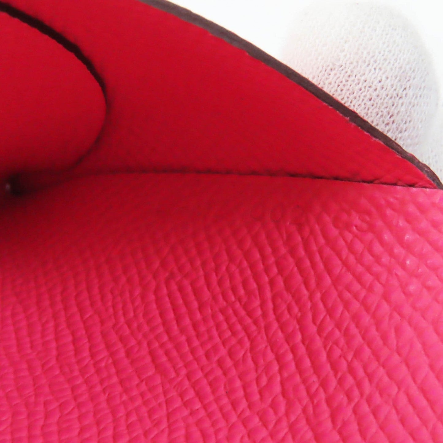 HERMES Coin case Epsom Rose azare Calvi duo