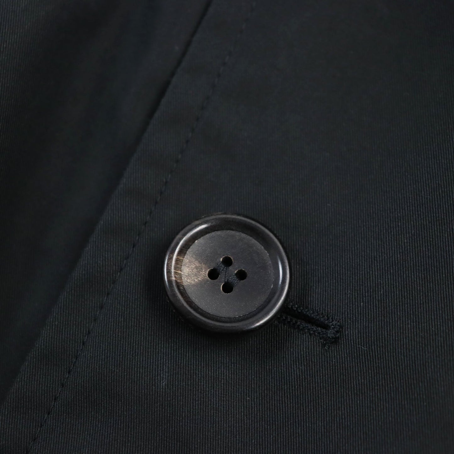 GUCCI trench coat 572881 Outer: 67% cotton, Outer: 33% polyamide (nylon), Part: 100% leather, Lining: 68% rayon, Lining: 32% silk, Lining: 100% silk black mens 42 Used