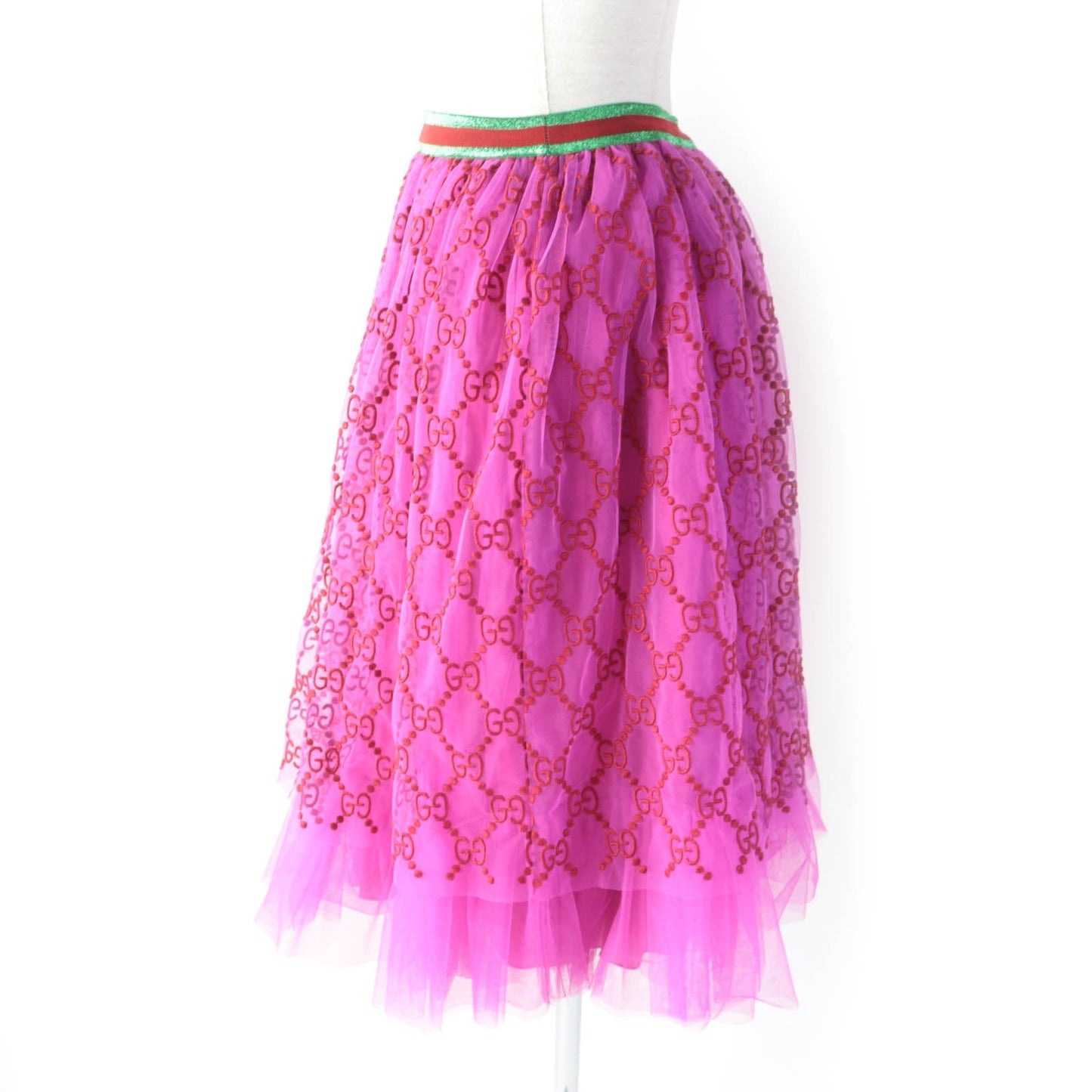 GUCCI skirt 552866 Nylon pink 12