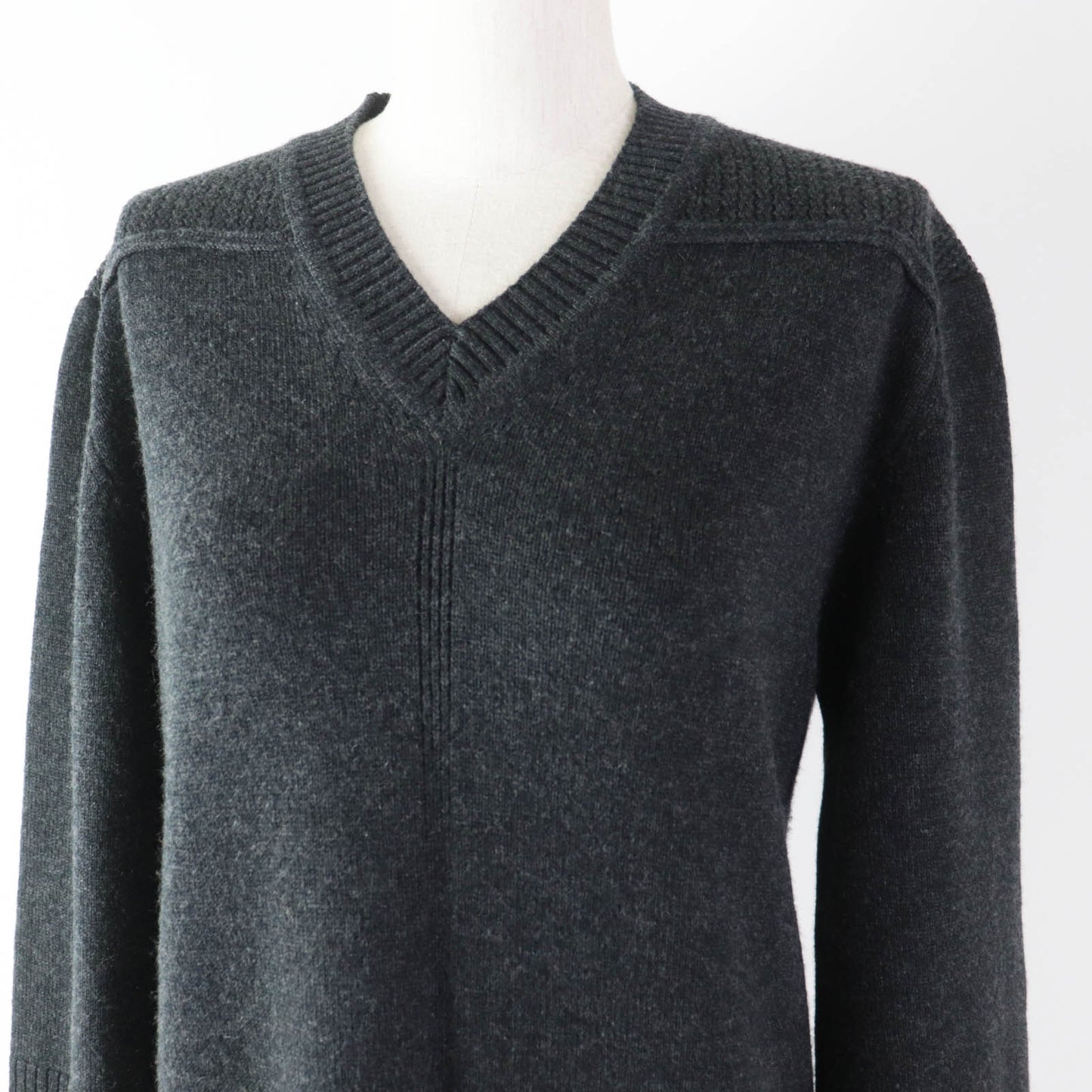 HERMES one piece cashmere Dark gray 34
