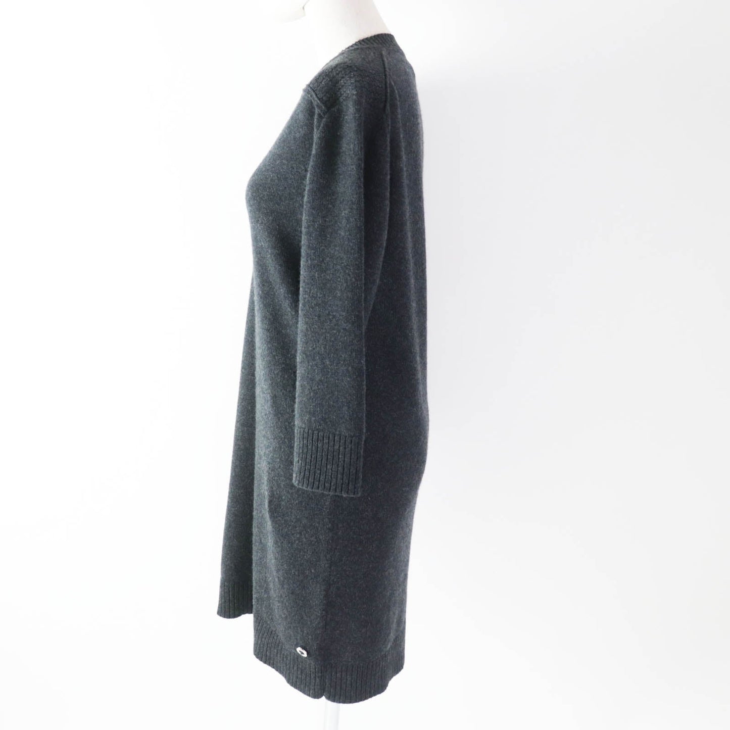 HERMES one piece cashmere Dark gray 34