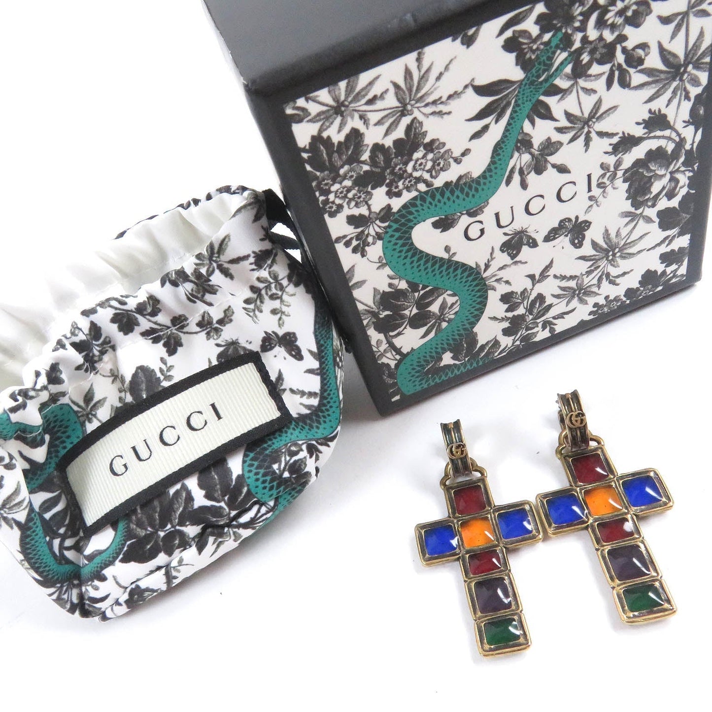 GUCCI Pierce 548776 plating multicolor Double G
