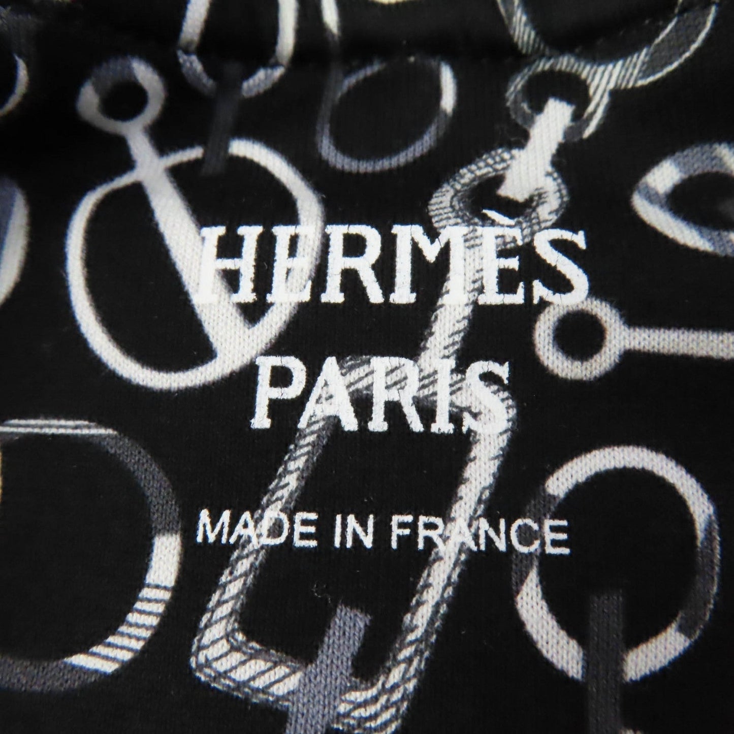 HERMES one piece 3H4514DR cotton black Do RE BOUCLES 44