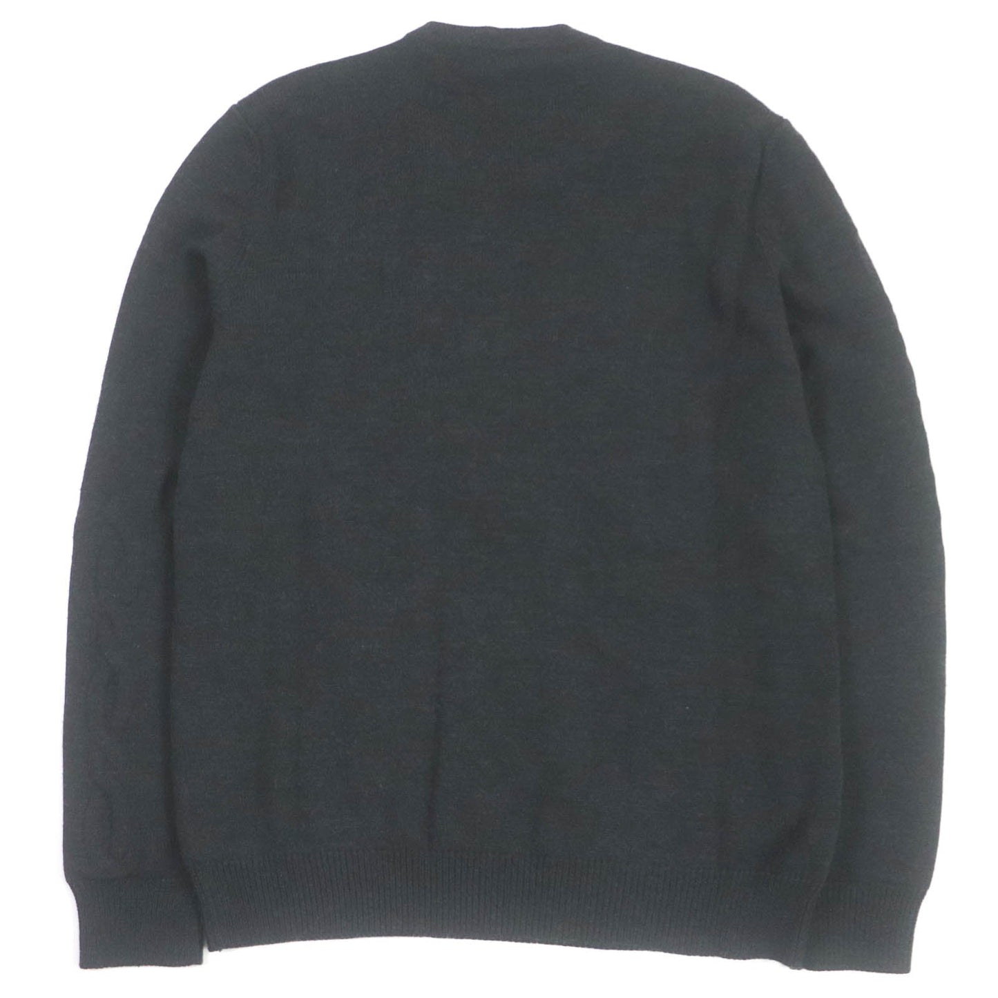 HERMES sweater wool Dark gray L