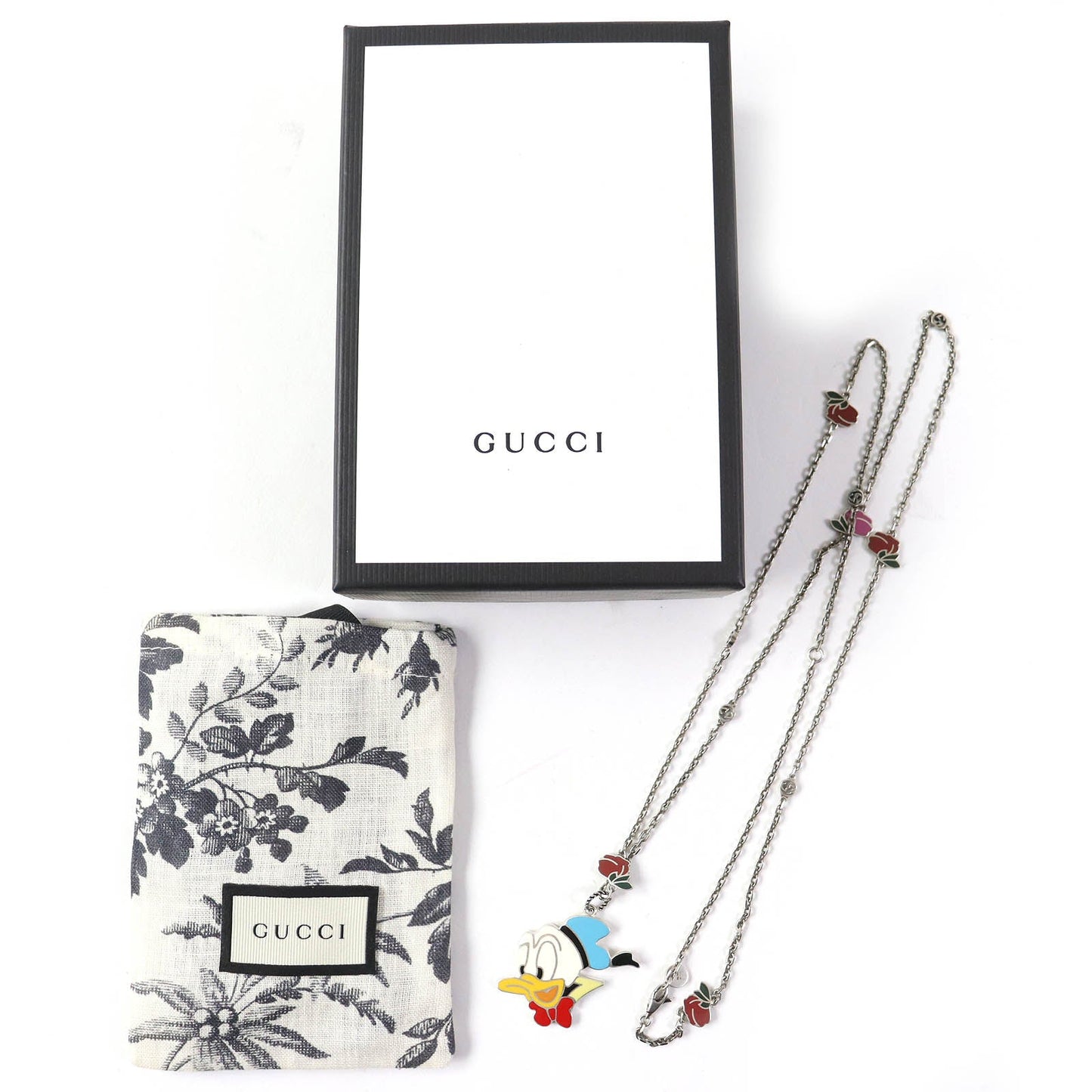 GUCCI Necklace AG925 Silver Multicolor