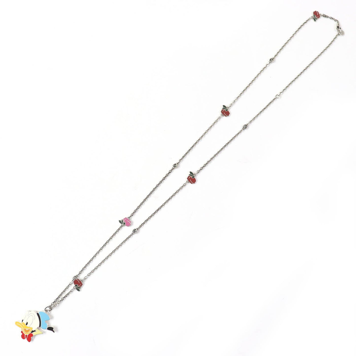 GUCCI Necklace AG925 Silver Multicolor