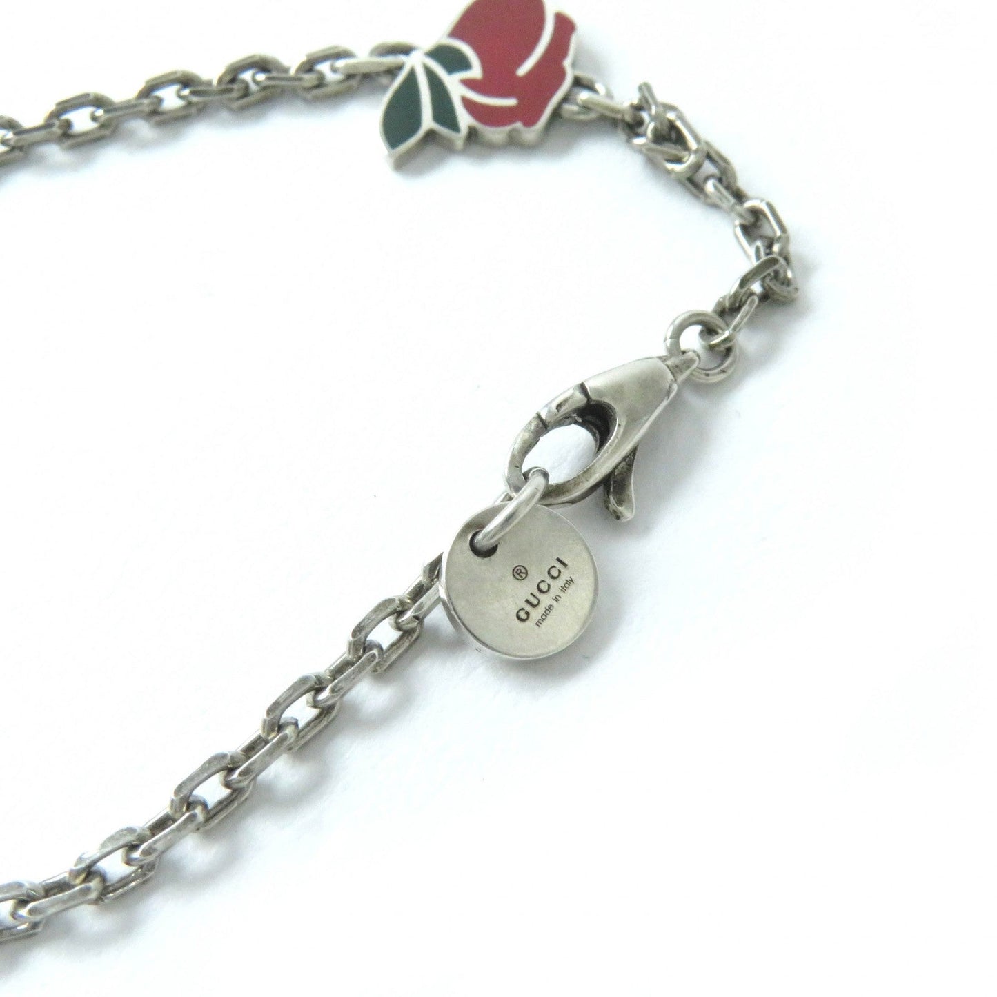 GUCCI Necklace AG925 Silver Multicolor