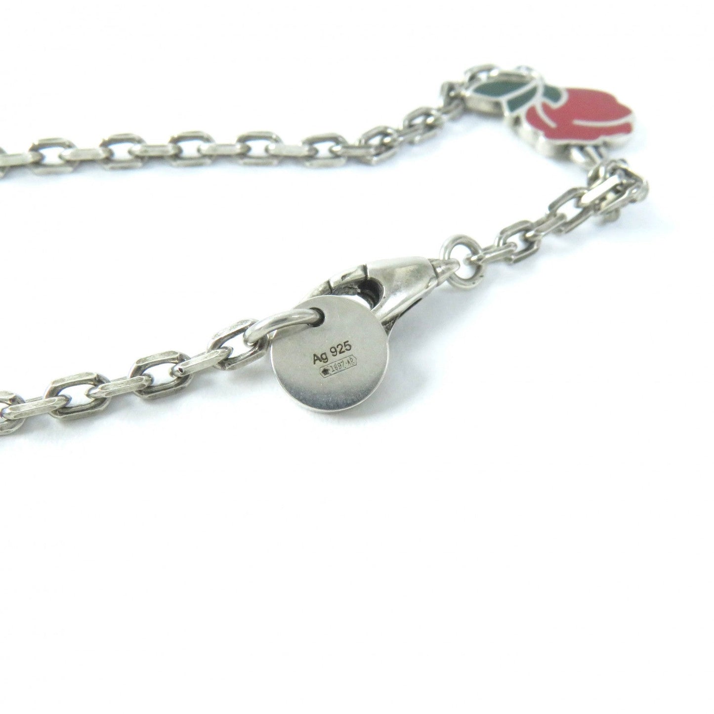 GUCCI Necklace AG925 Silver Multicolor