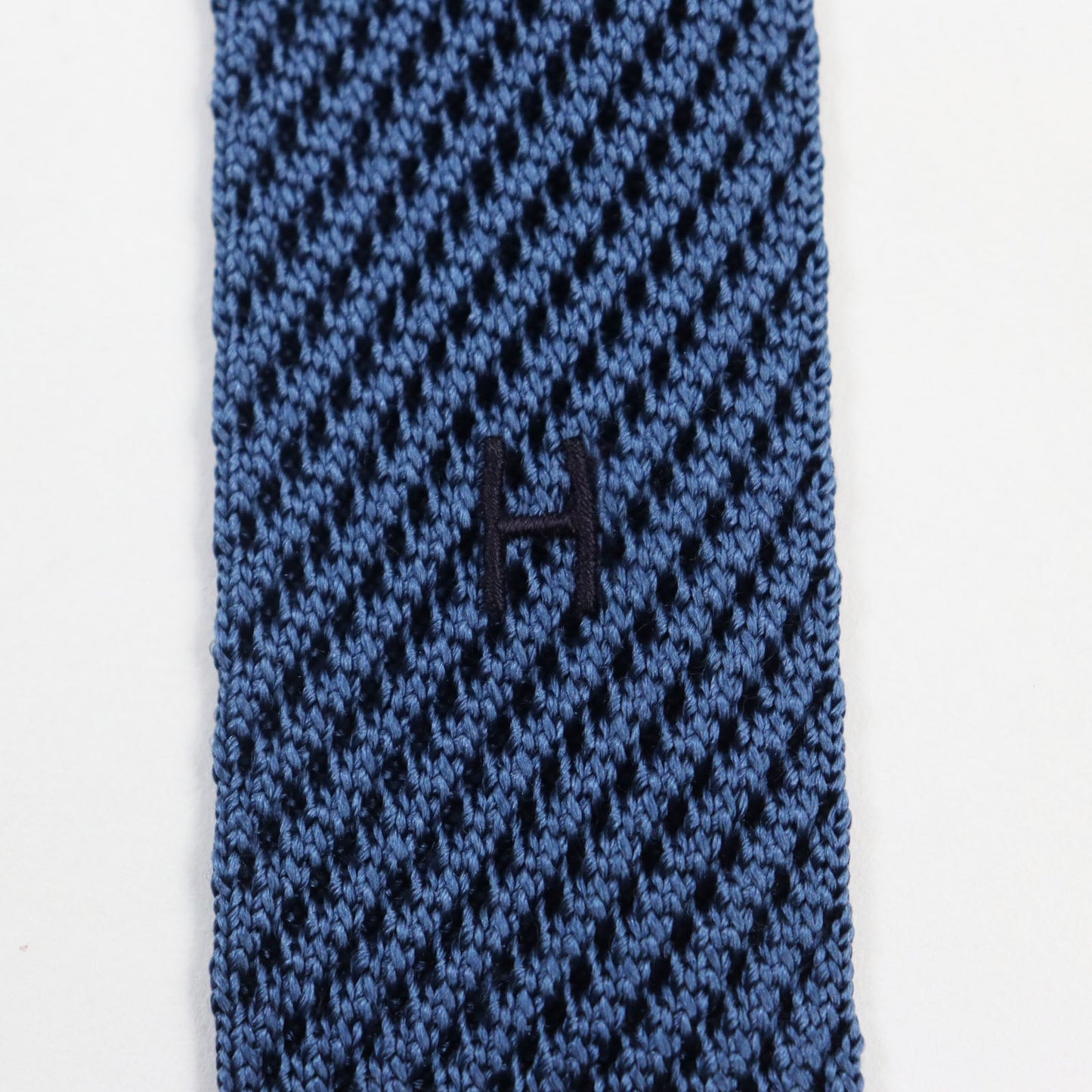 HERMES tie silk Blue yellow