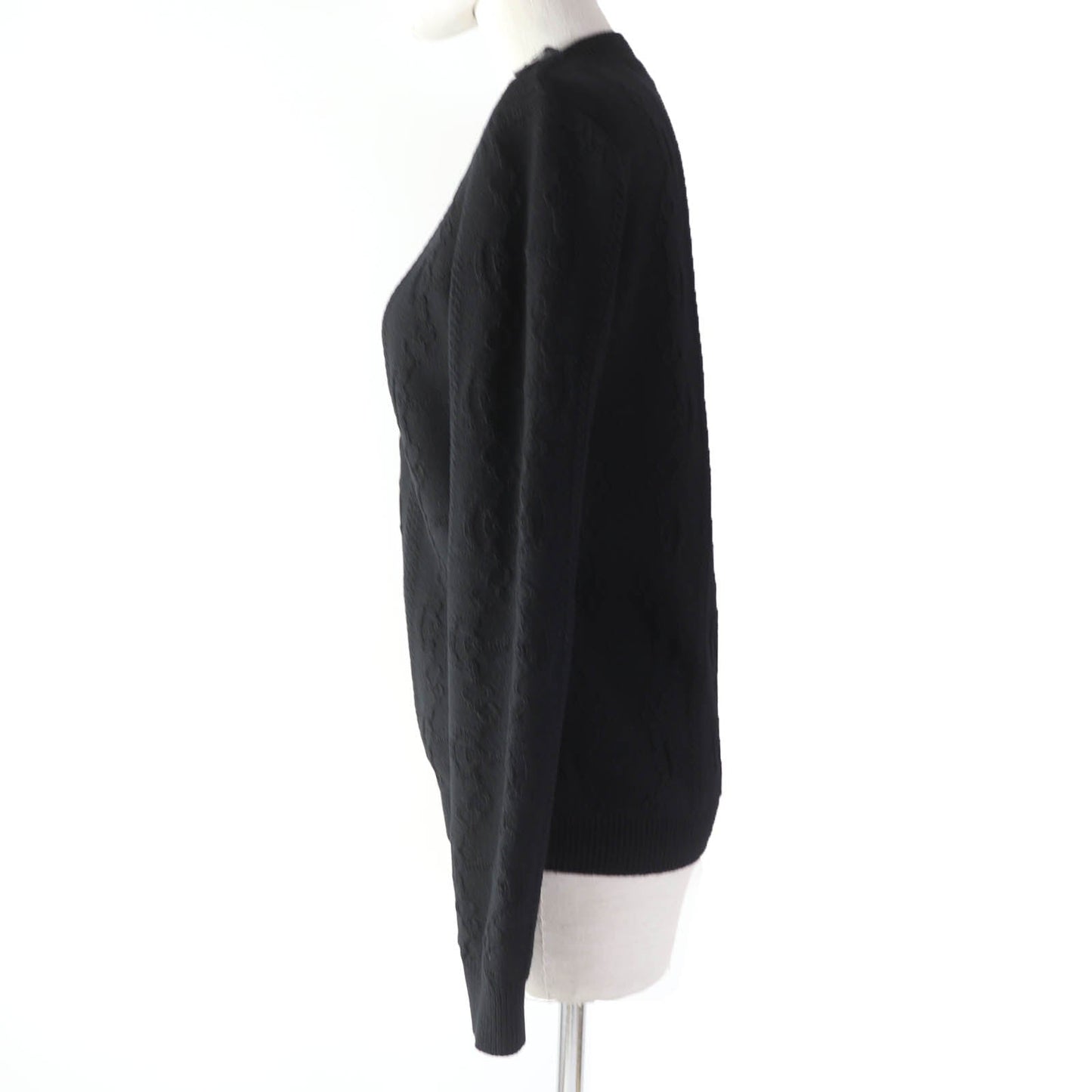 HERMES knit 2H2644D6 wool black 34