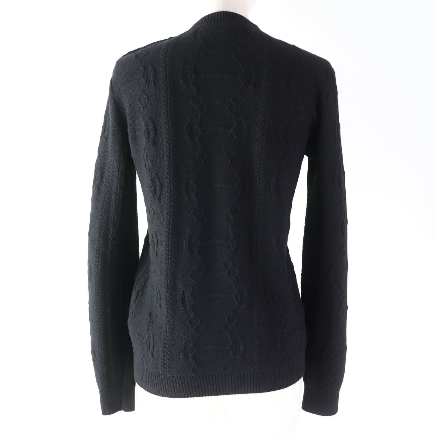 HERMES knit 2H2644D6 wool black 34