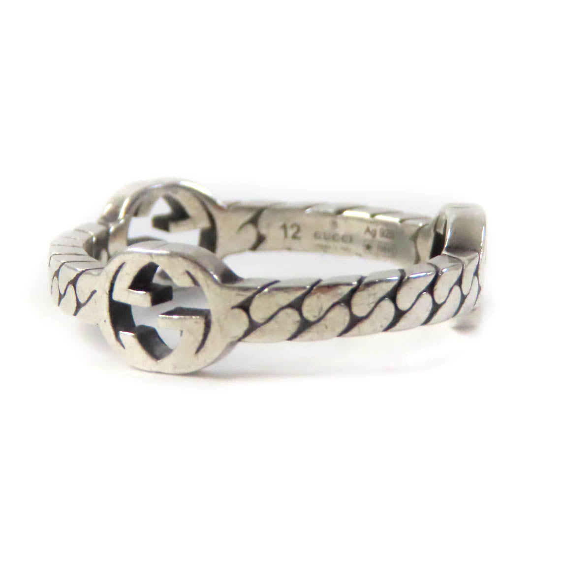 GUCCI Ring 661523 AG925 Silver Interlocking G