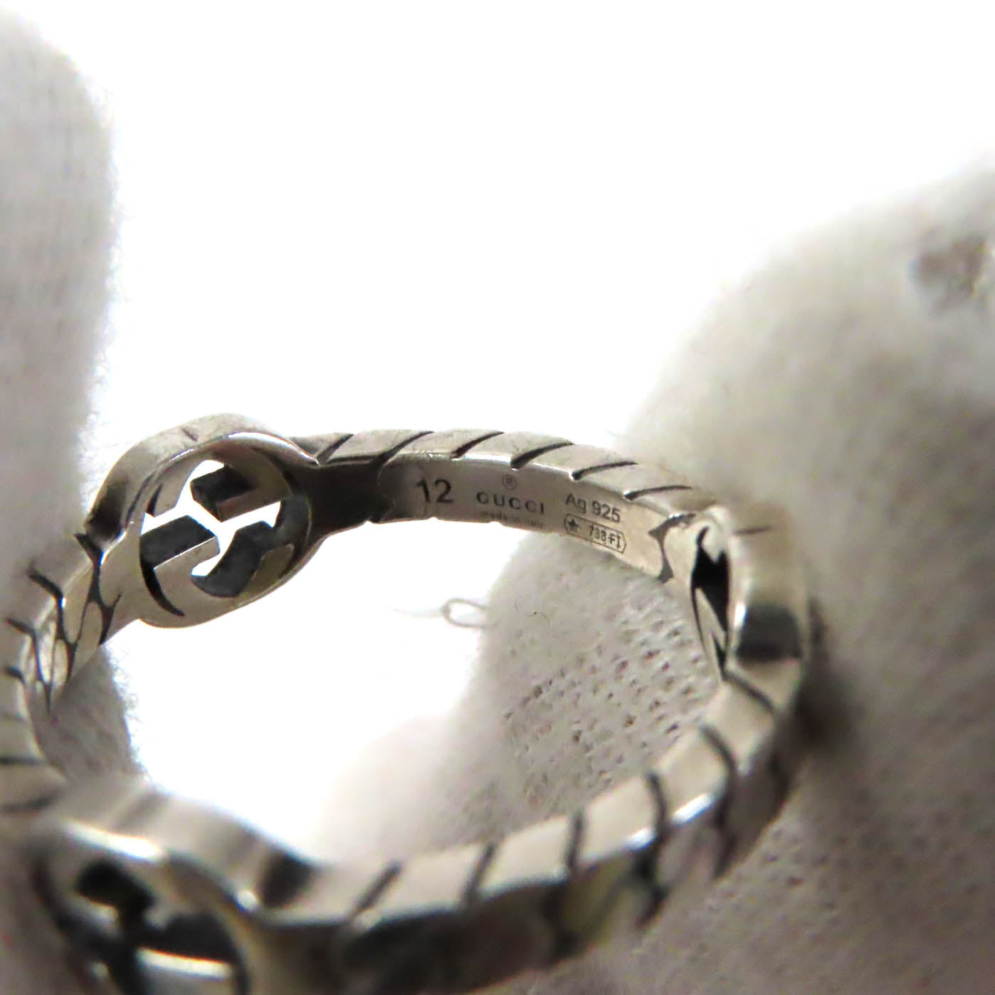 GUCCI Ring 661523 AG925 Silver Interlocking G