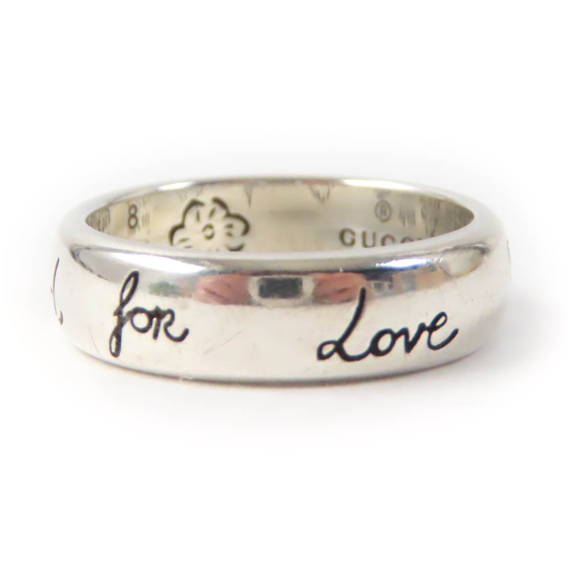 GUCCI Ring 455247 AG925 Silver BLIND FOR LOVE 8
