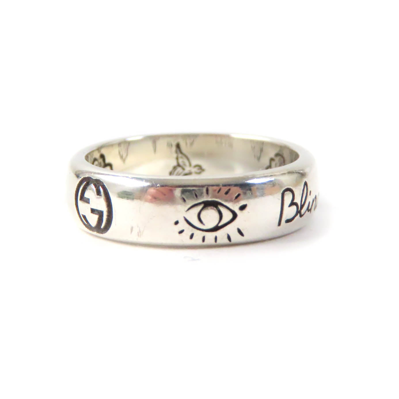 GUCCI Ring 455247 AG925 Silver BLIND FOR LOVE 8