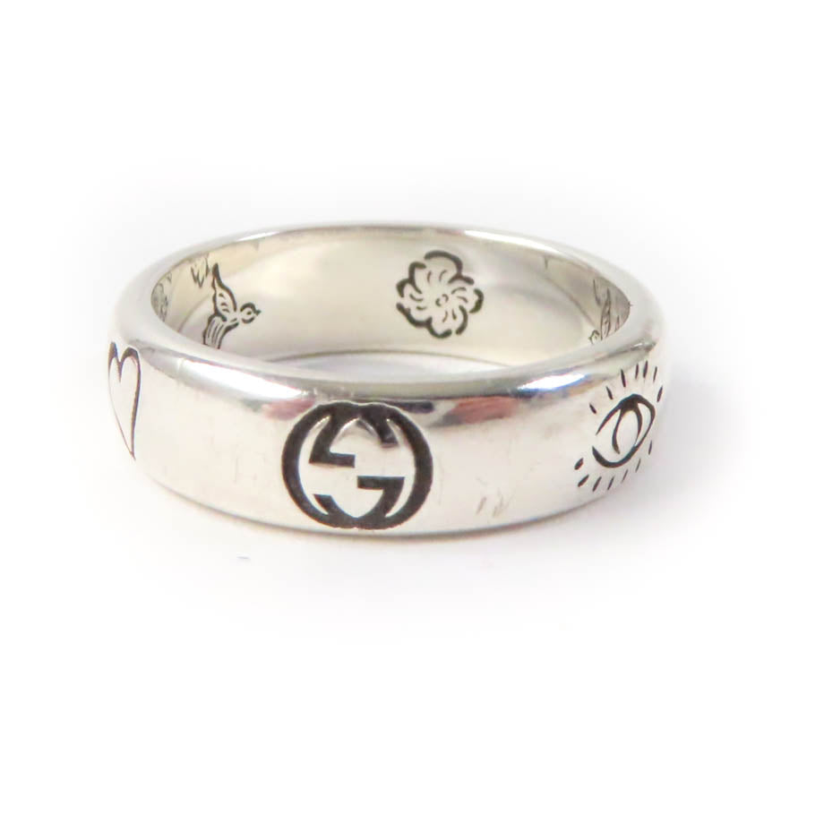 GUCCI Ring 455247 AG925 Silver BLIND FOR LOVE 8