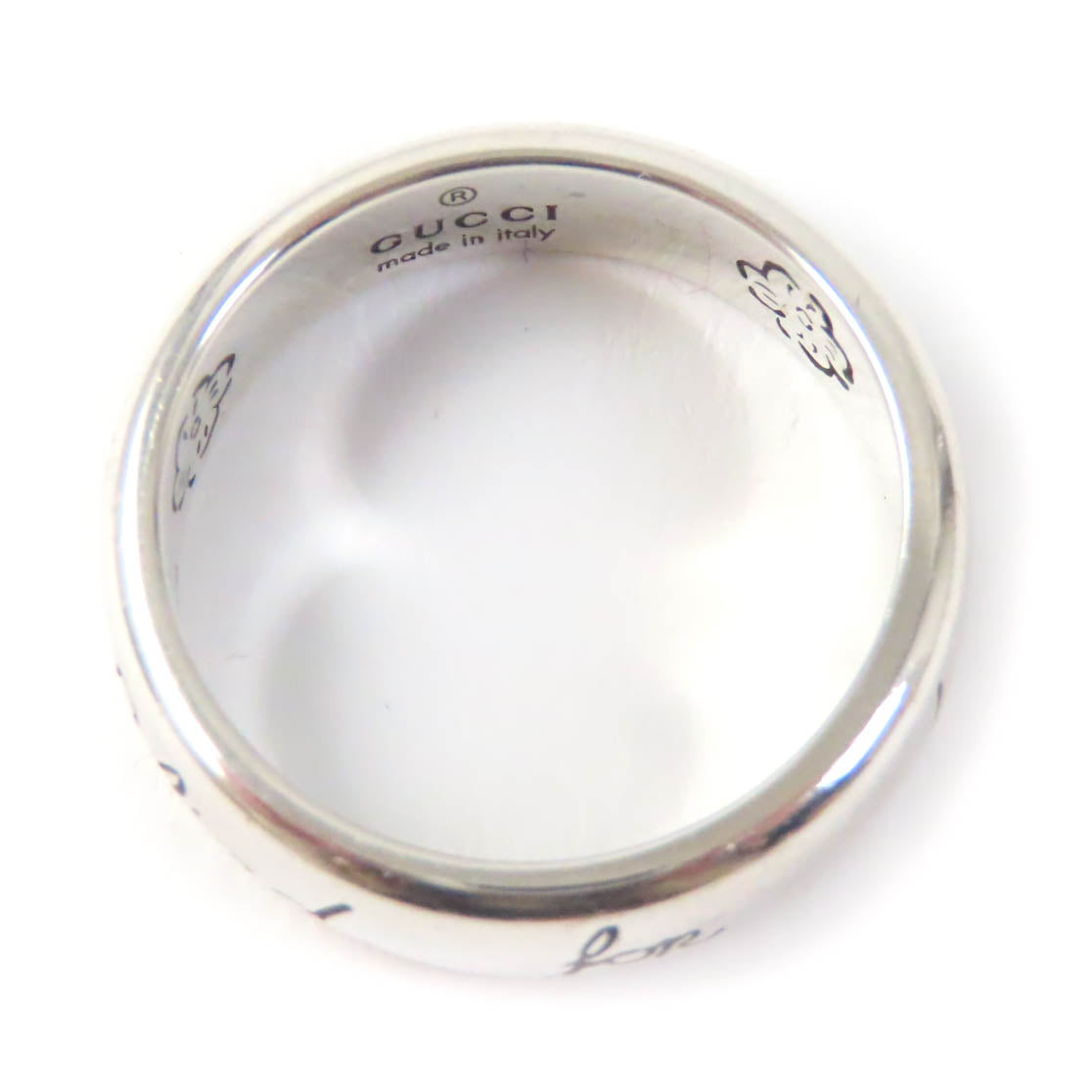 GUCCI Ring 455247 AG925 Silver BLIND FOR LOVE 8
