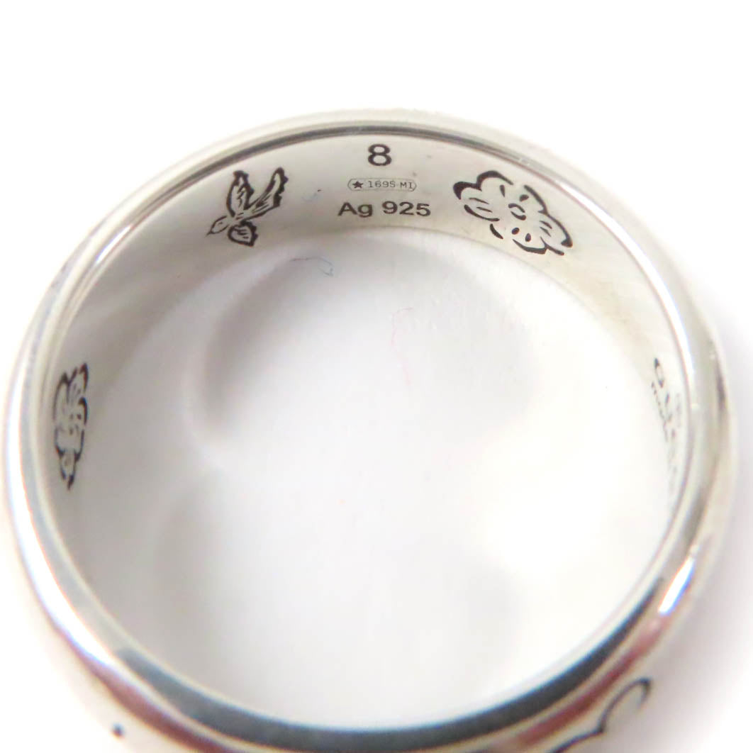 GUCCI Ring 455247 AG925 Silver BLIND FOR LOVE 8