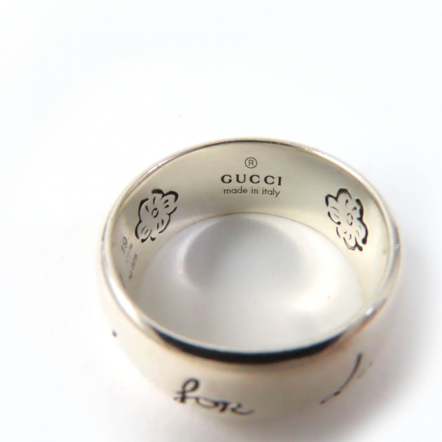 GUCCI Ring 455247 AG925 Silver Blind for Love 19