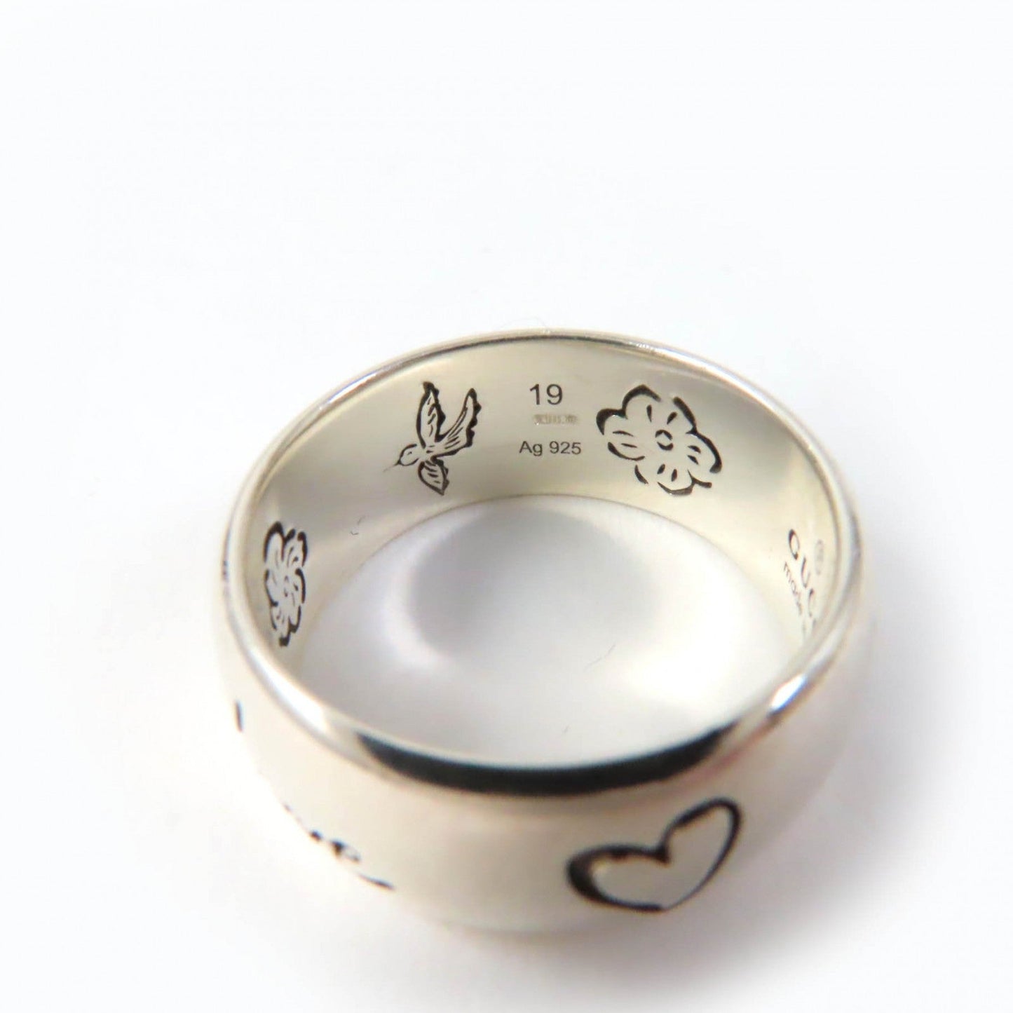 GUCCI Ring 455247 AG925 Silver Blind for Love 19