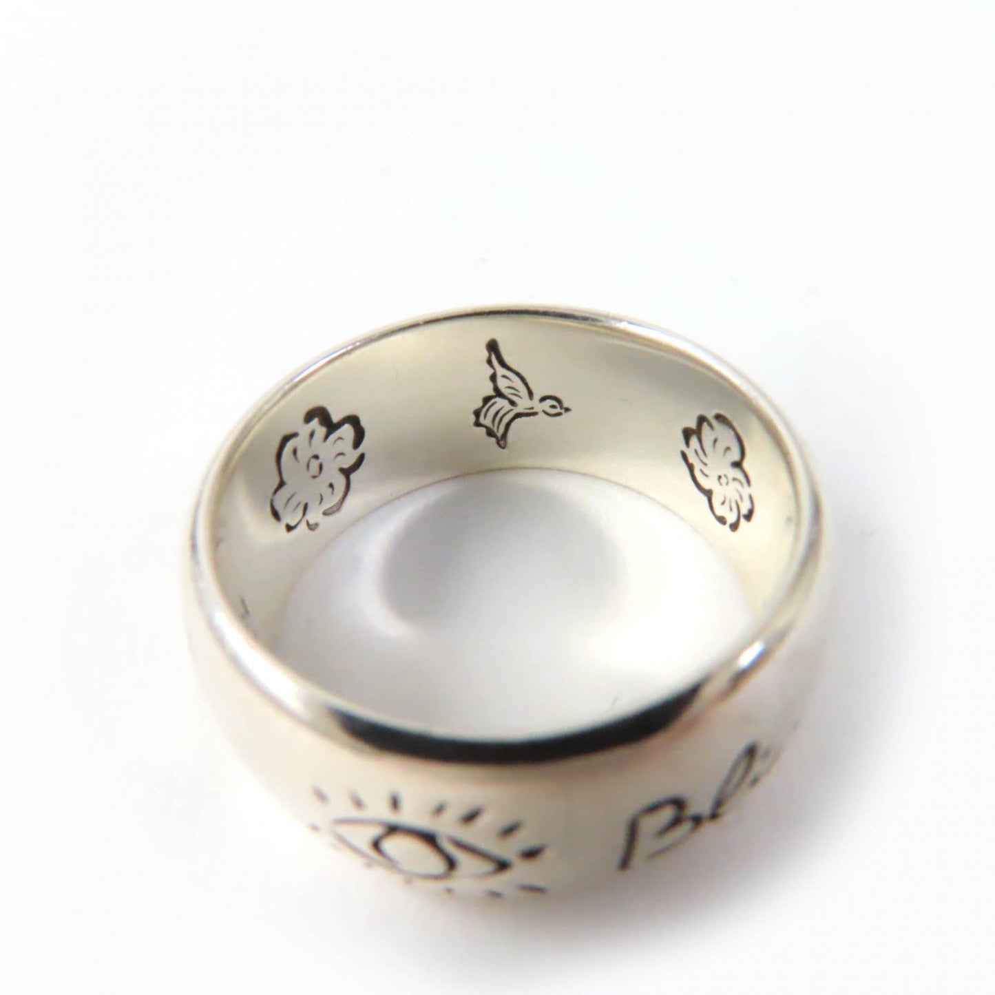 GUCCI Ring 455247 AG925 Silver Blind for Love 19