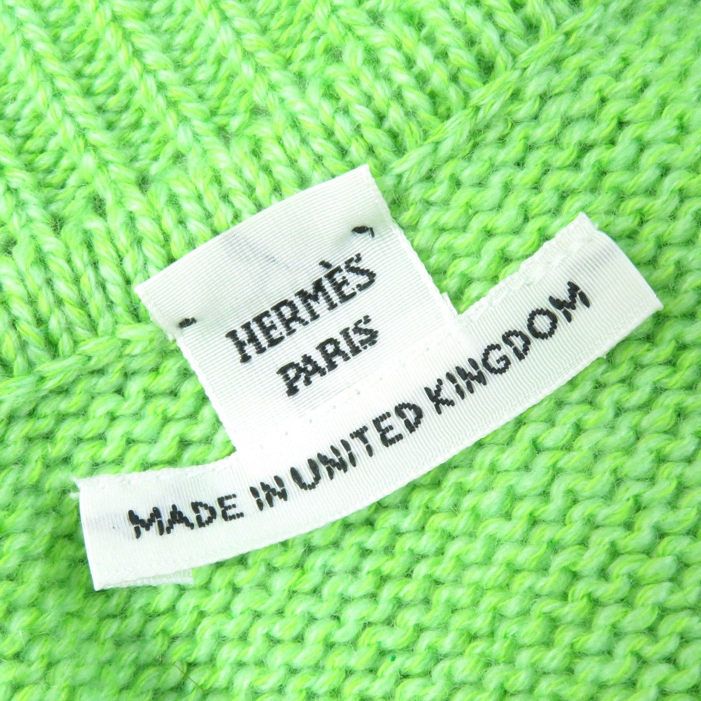 HERMES knit cashmere green 36