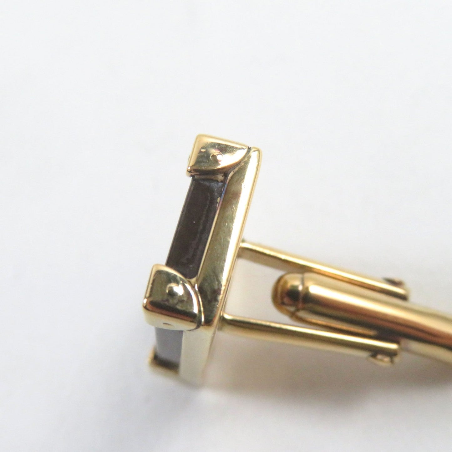 LOUIS VUITTON cuffs AG925 Brown gold Button de Manchette Signiture