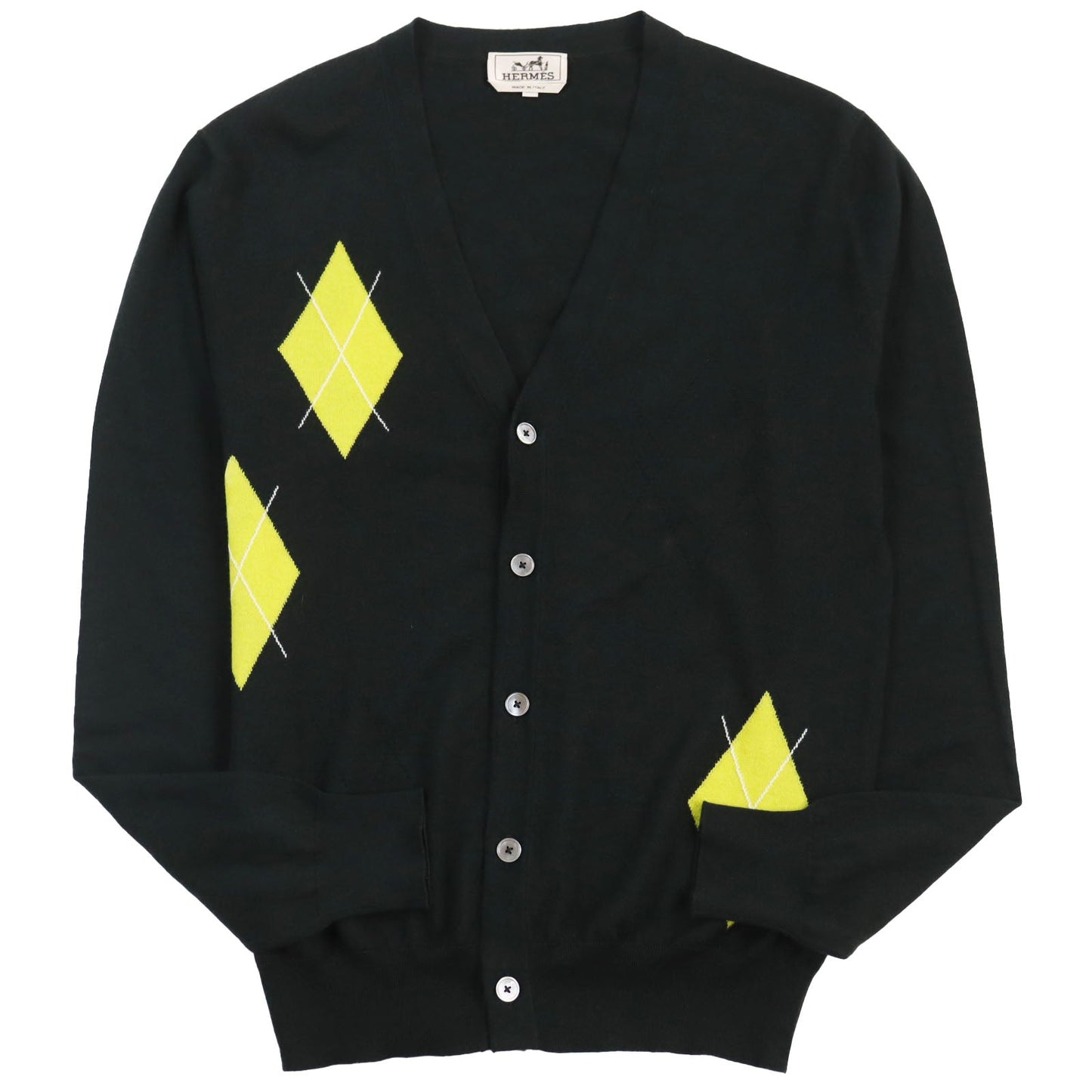 HERMES cardigan cashmere Dark green S