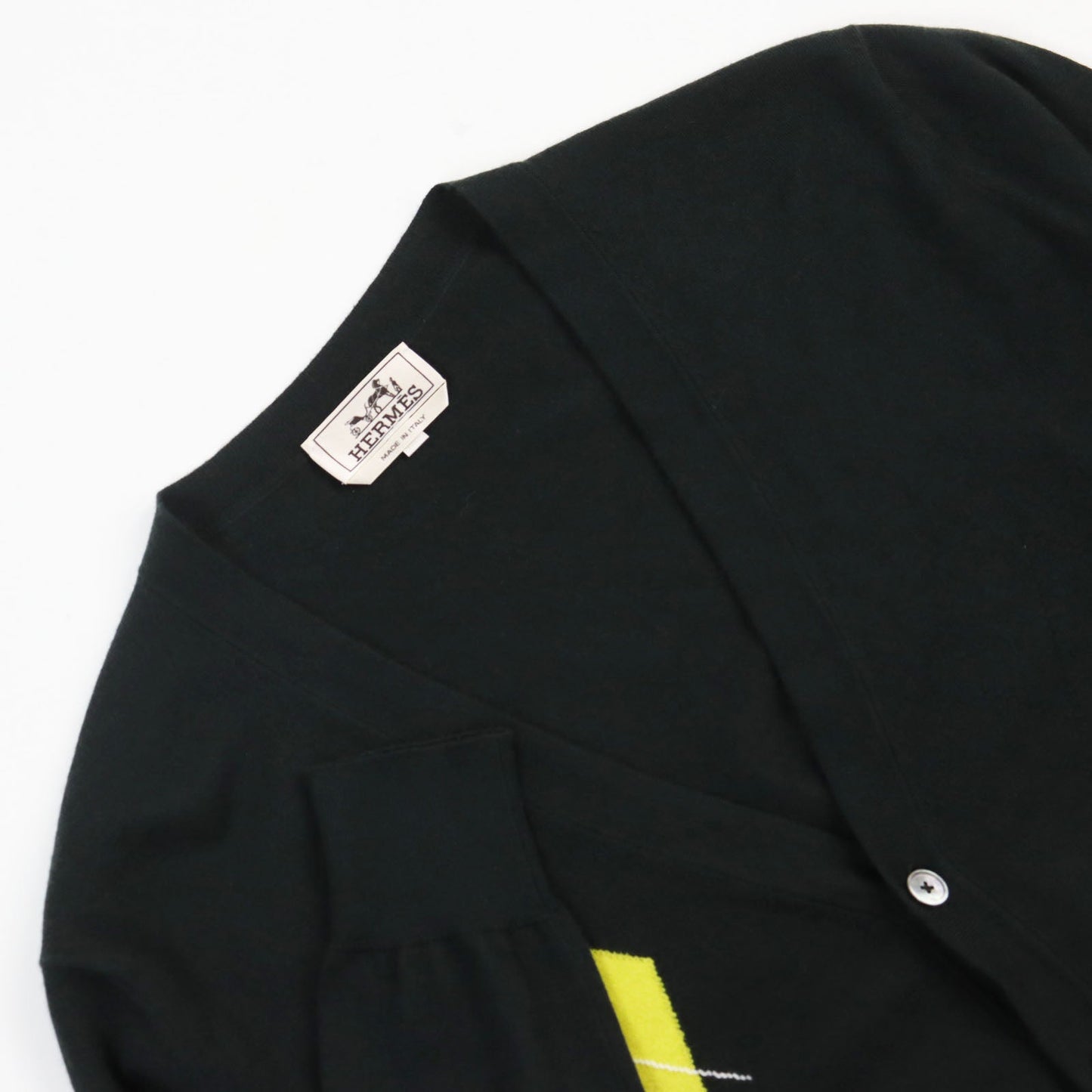 HERMES cardigan cashmere Dark green S