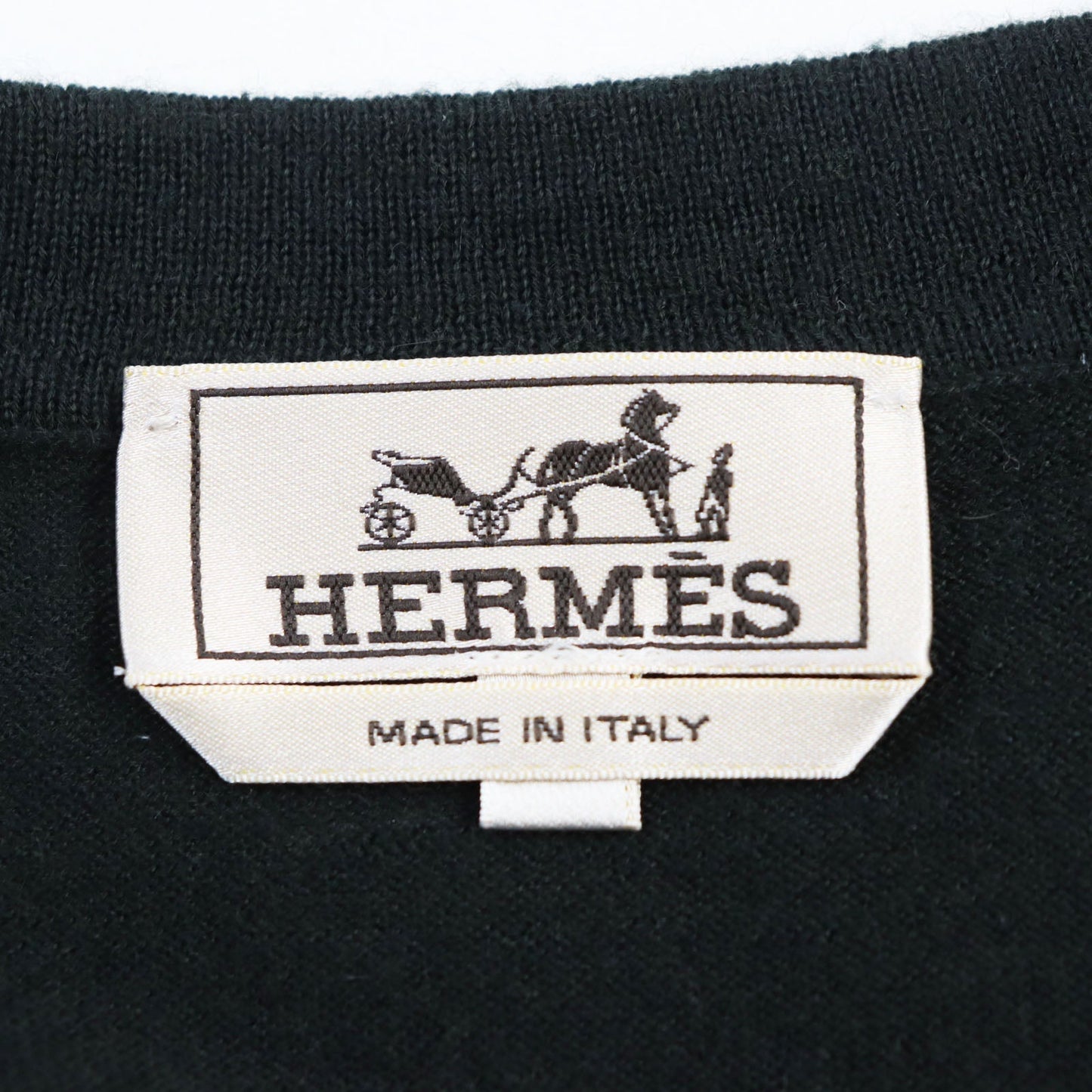 HERMES cardigan cashmere Dark green S