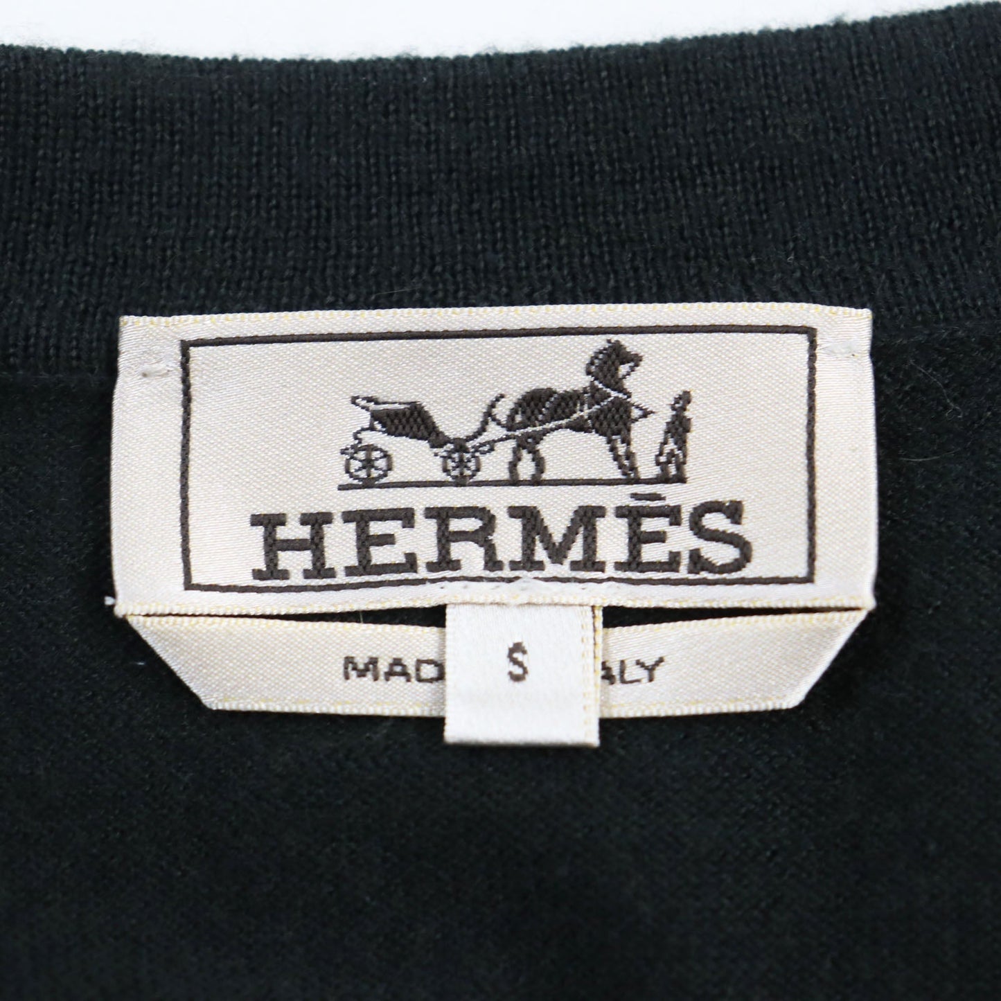 HERMES cardigan cashmere Dark green S