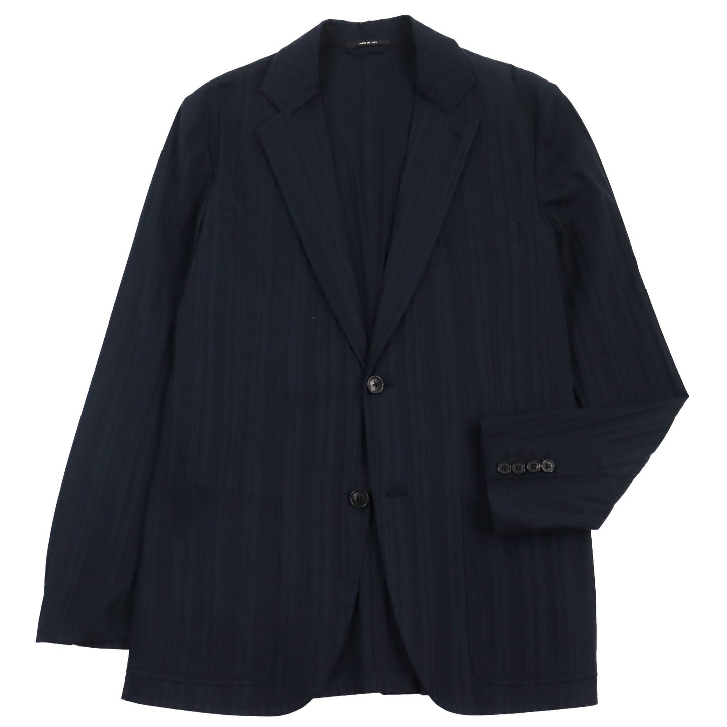 HERMES tailored jacket Main: 97% cotton, Main: 3% polyurethane black mens 46 Used