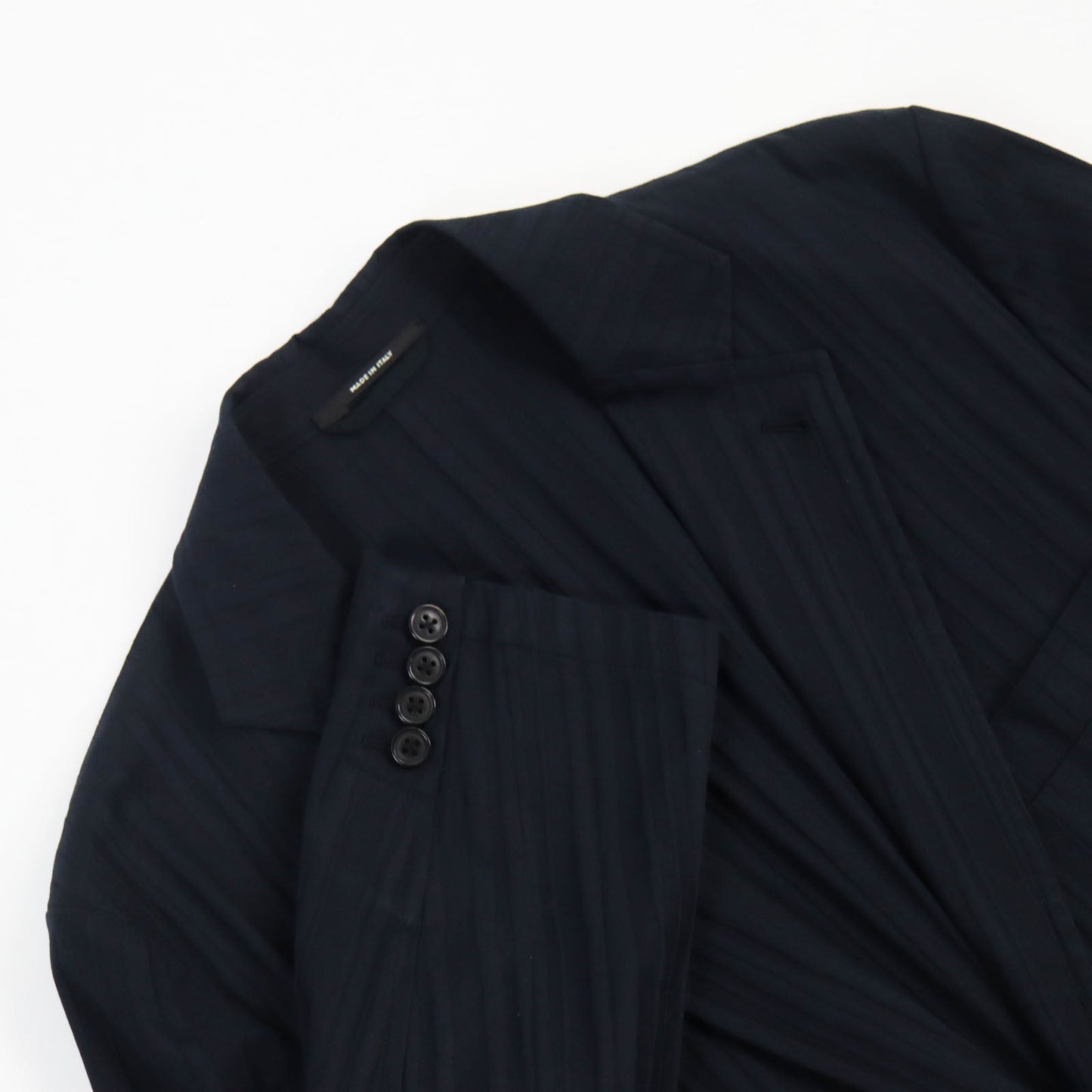 HERMES tailored jacket Main: 97% cotton, Main: 3% polyurethane black mens 46 Used