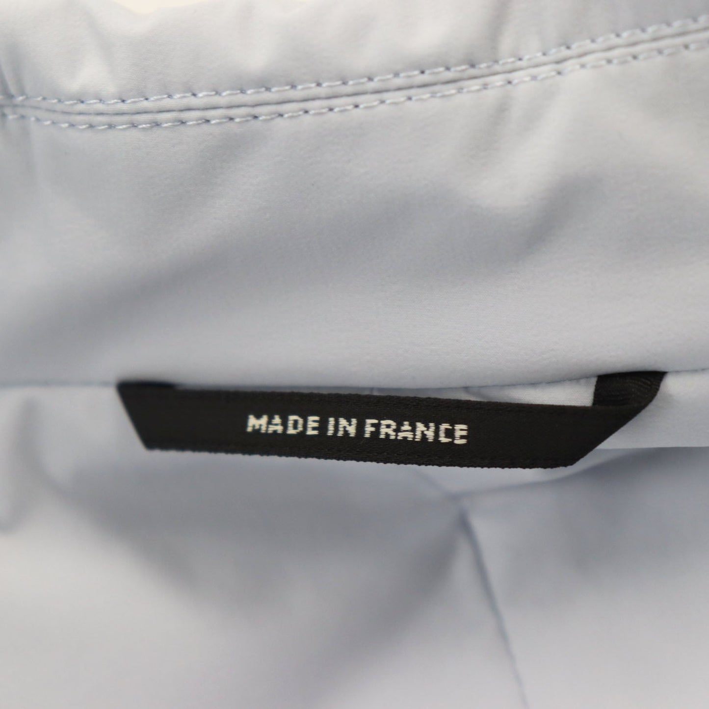 HERMES coat Main: 80% nylon, Main: 20% polyurethane, Part: Lamb leather Light blue Liverpool mens 54 Used