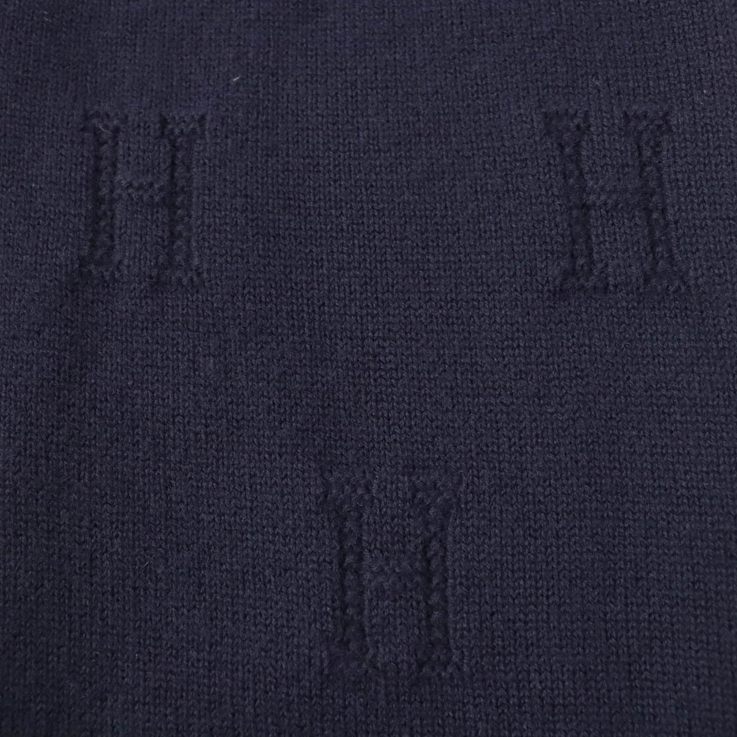 HERMES cardigan wool Navy 34