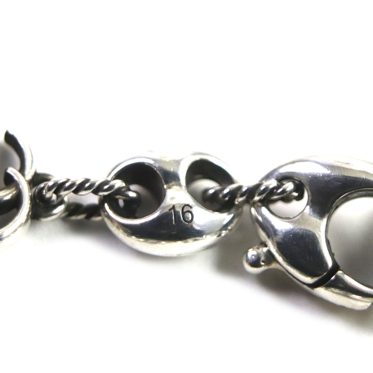 GUCCI bracelet 627118 AG925 Silver Double G Thread Pig Nose