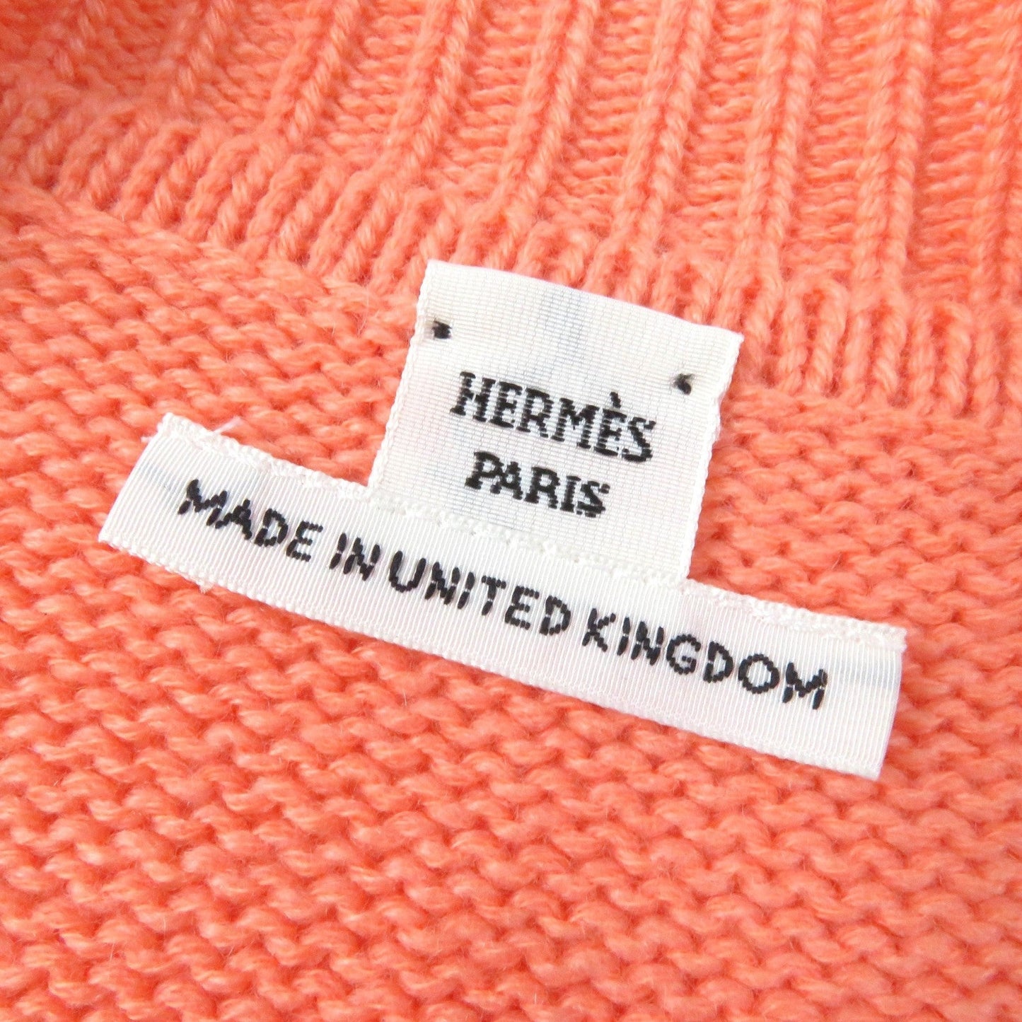 HERMES knit 3E2604D1 cashmere Salmon pink type 40