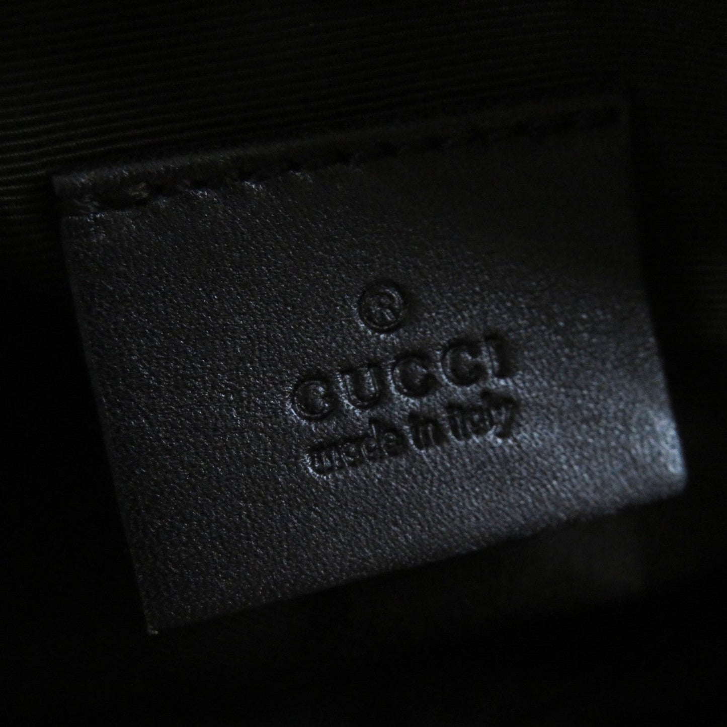 GUCCI Pouch 29596 canvas Dark brown black