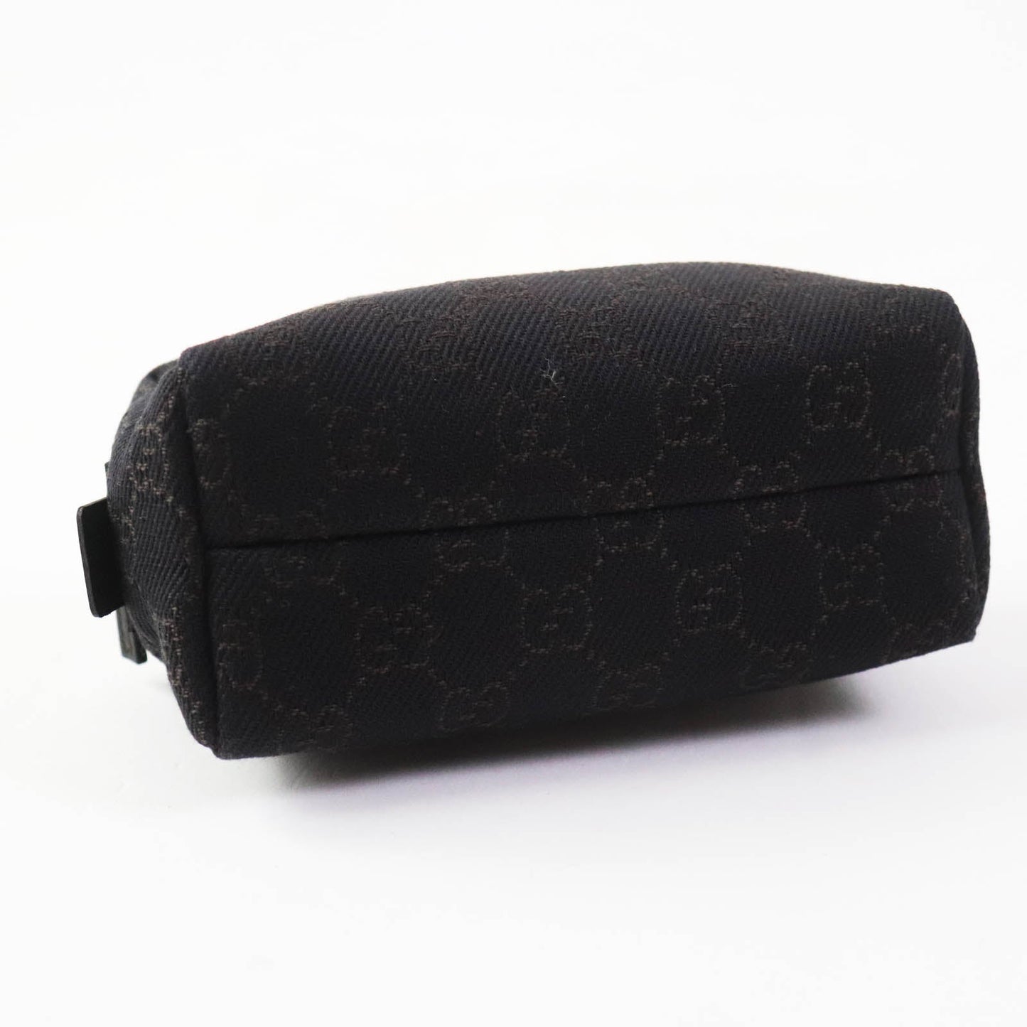 GUCCI Pouch 29596 canvas Dark brown black