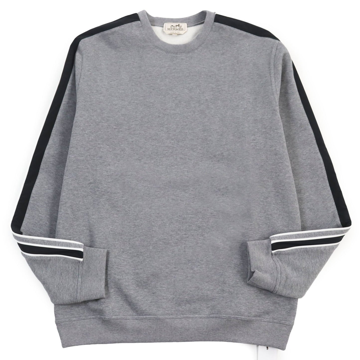HERMES sweat cotton gray Run H XL