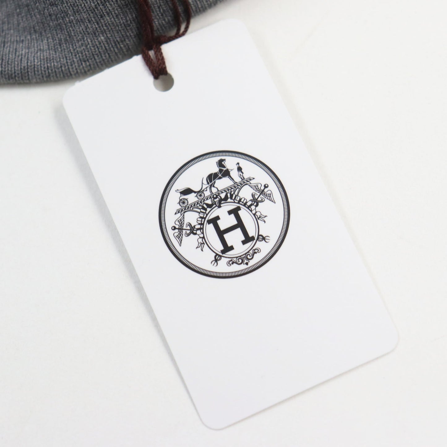 HERMES sweat cotton gray Run H XL