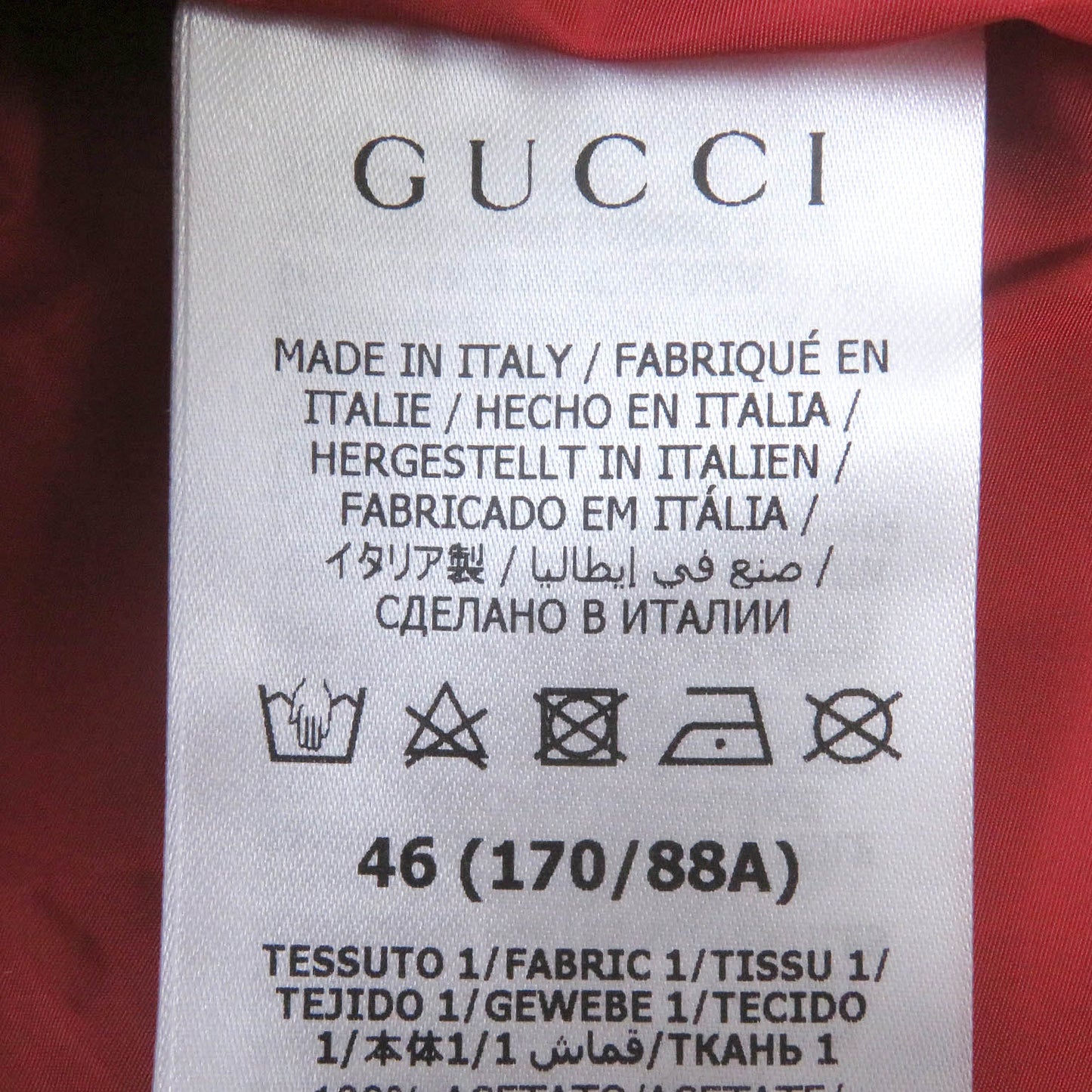 GUCCI Blouson 691429 acetate multicolor 46