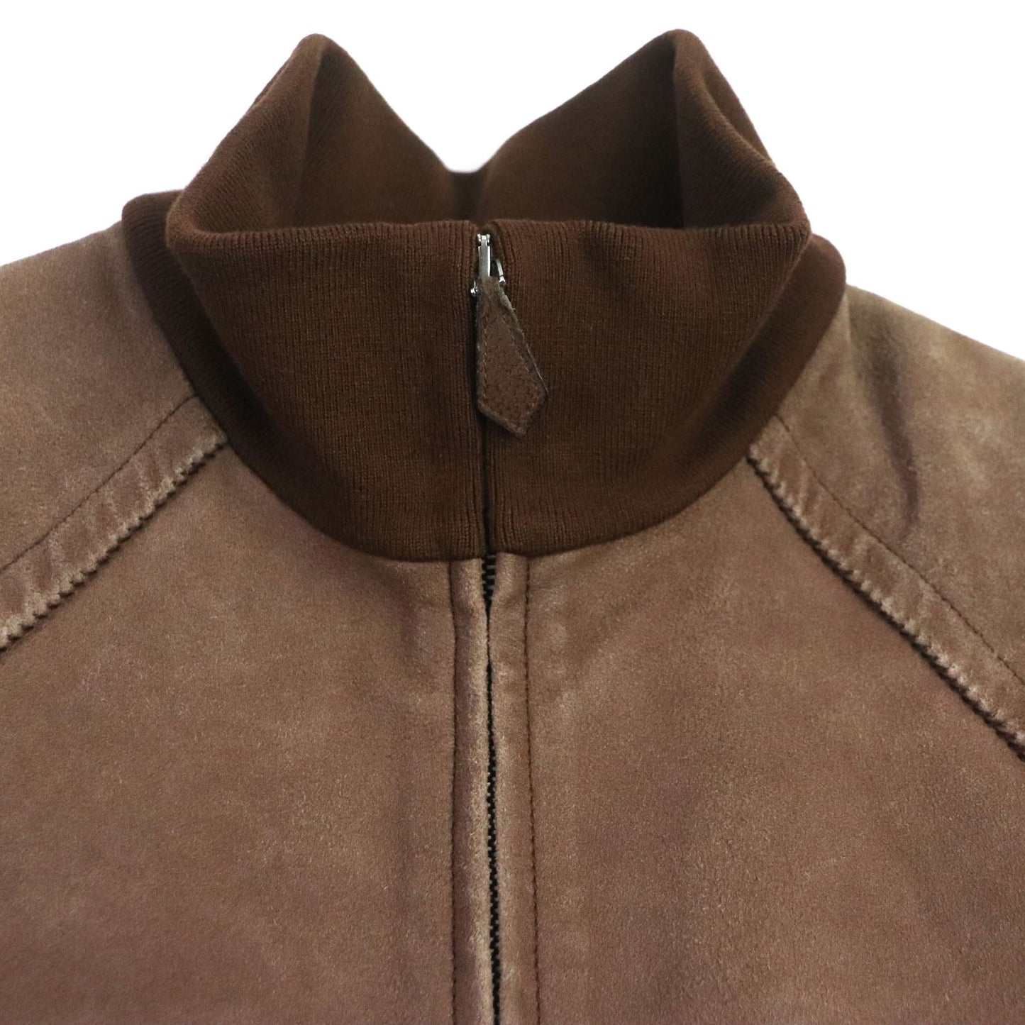 HERMES Blouson Lamb leather Brown 52